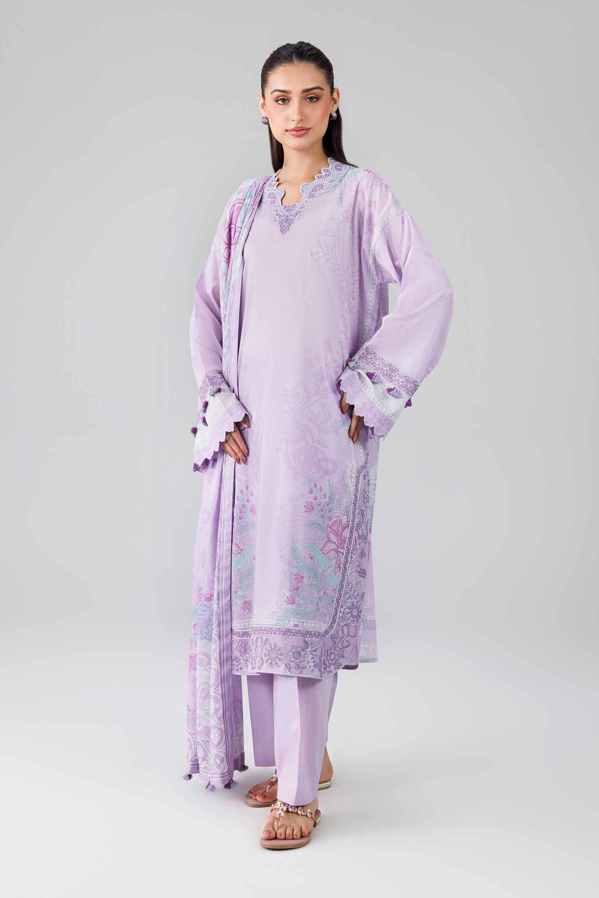 3 Piece - Digital Printed Embroidered Suit - 42601836 for Women - Unstitched Collection | Nishat | Shop Online