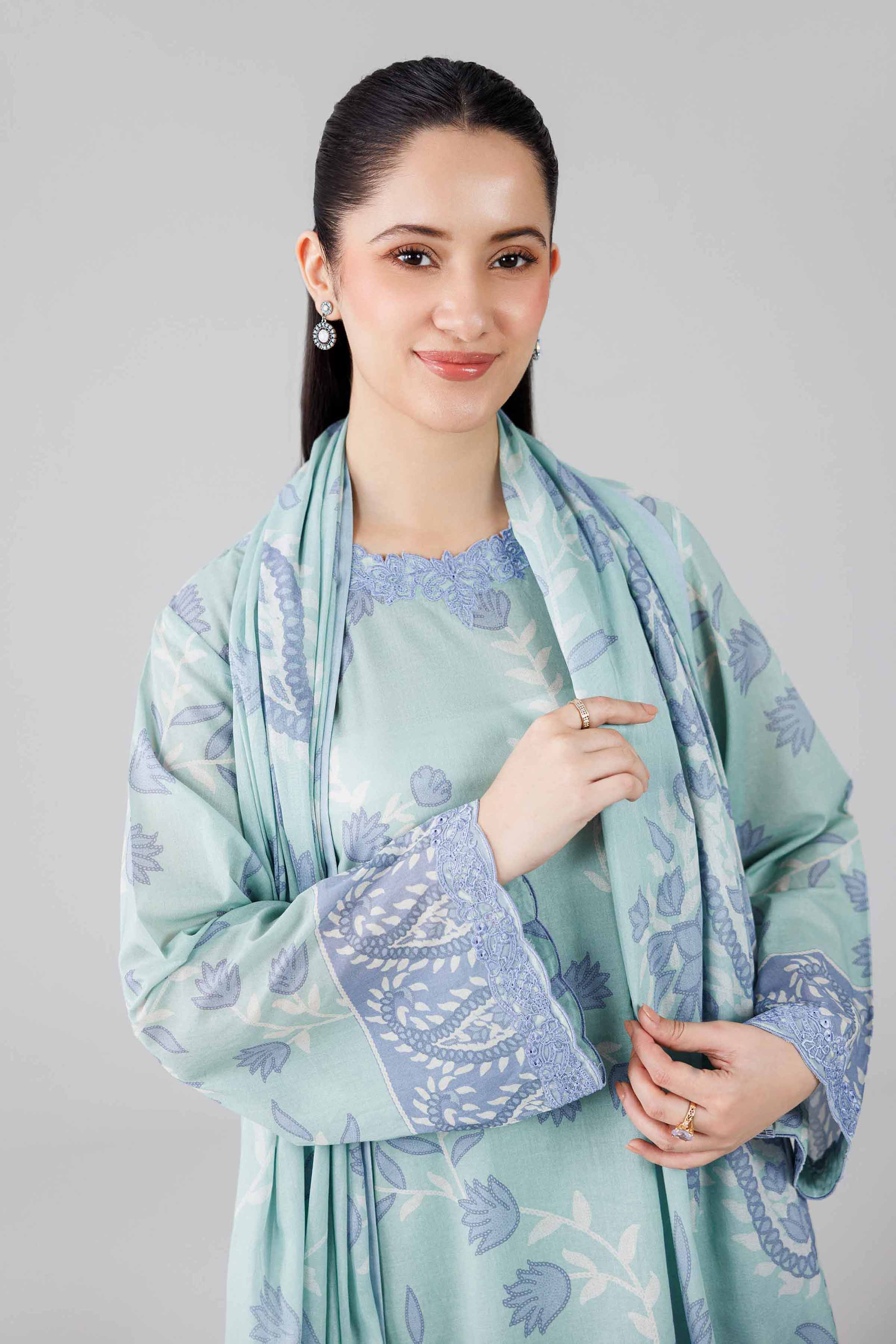 3 Piece - Digital Printed Embroidered Suit - 42601839 for Women - Unstitched Collection | Nishat | Shop Online