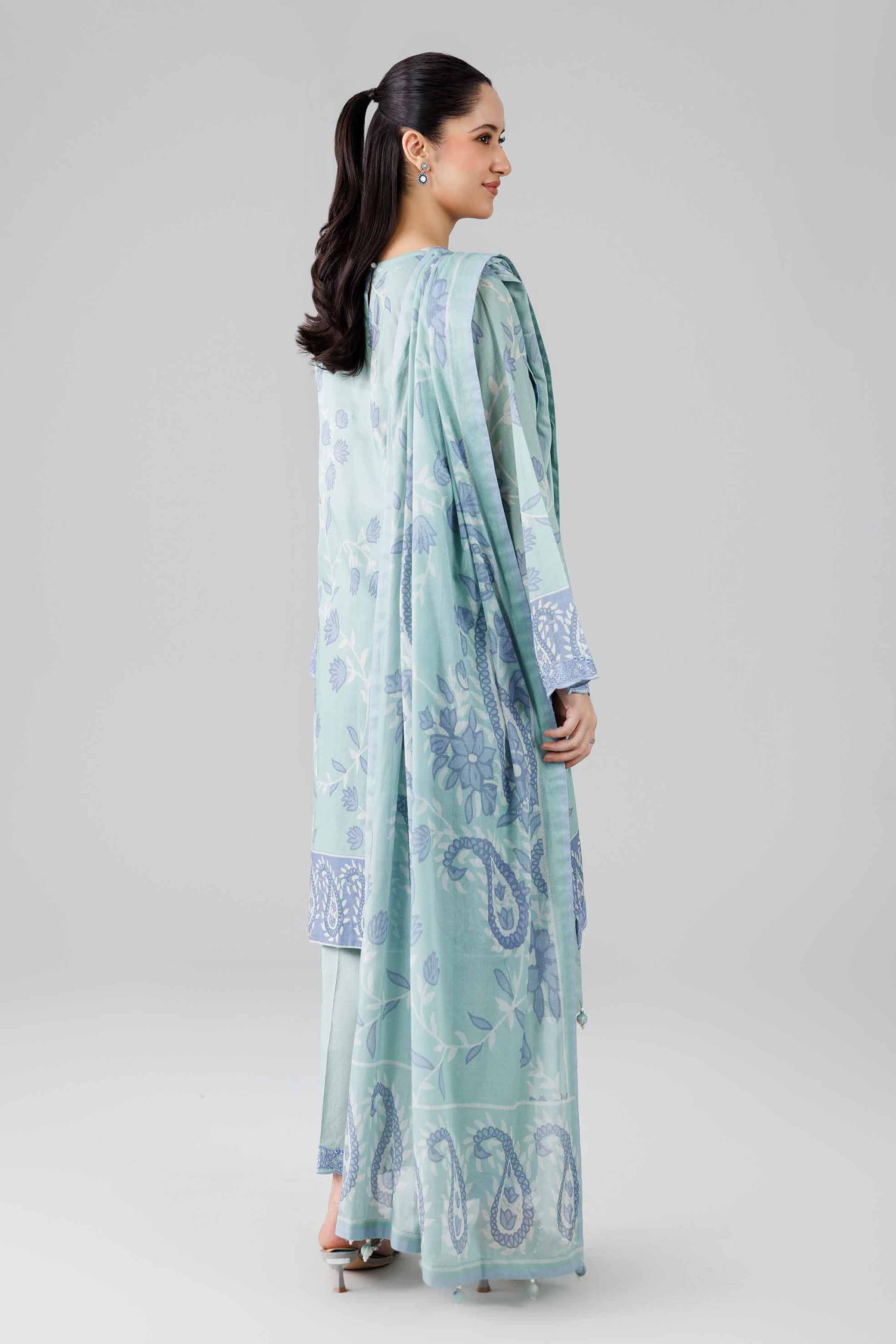 3 Piece - Digital Printed Embroidered Suit - 42601839 for Women - Unstitched Collection | Nishat | Shop Online