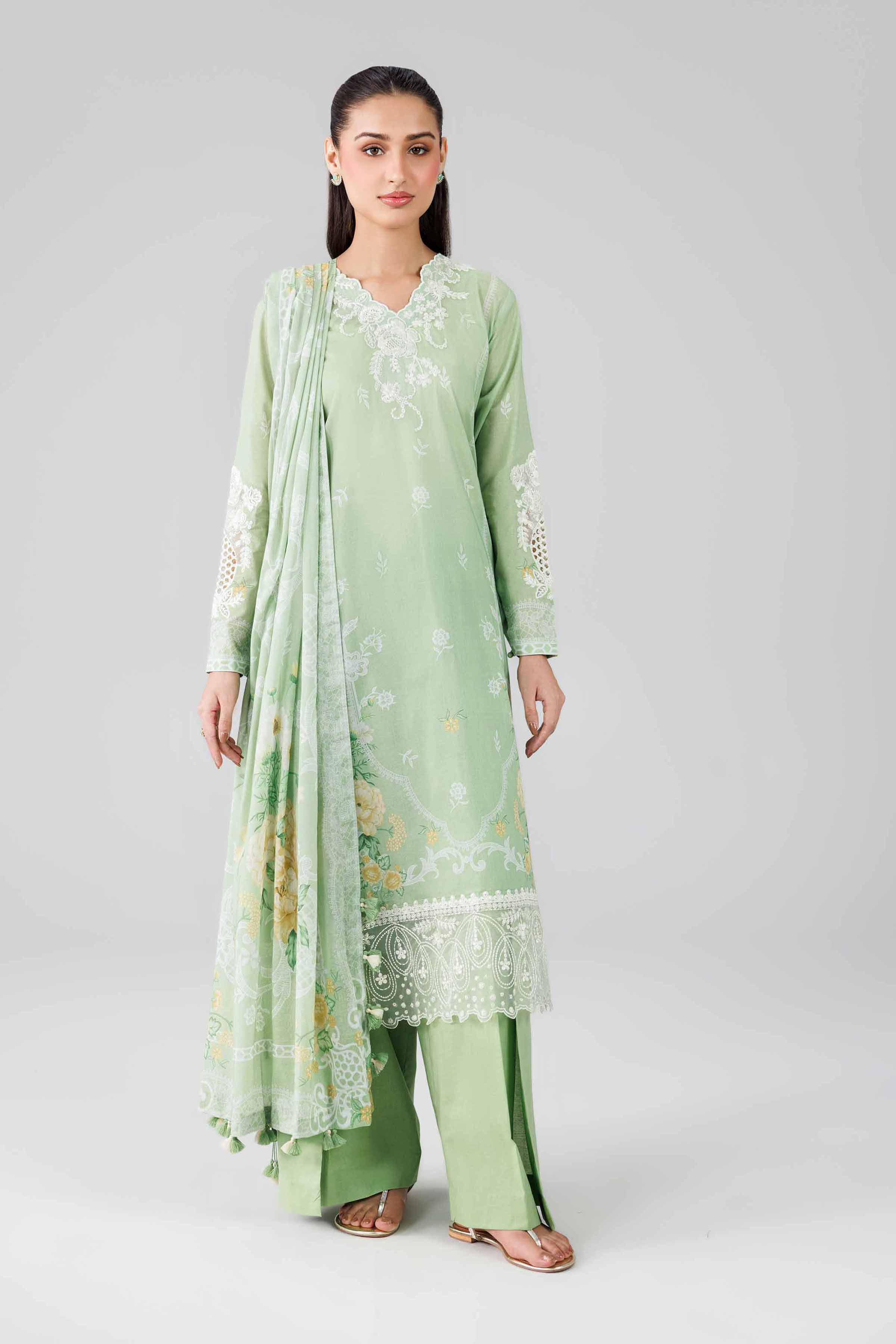 3 Piece - Digital Printed Embroidered Suit - 42601840 for Women - Unstitched Collection | Nishat | Shop Online