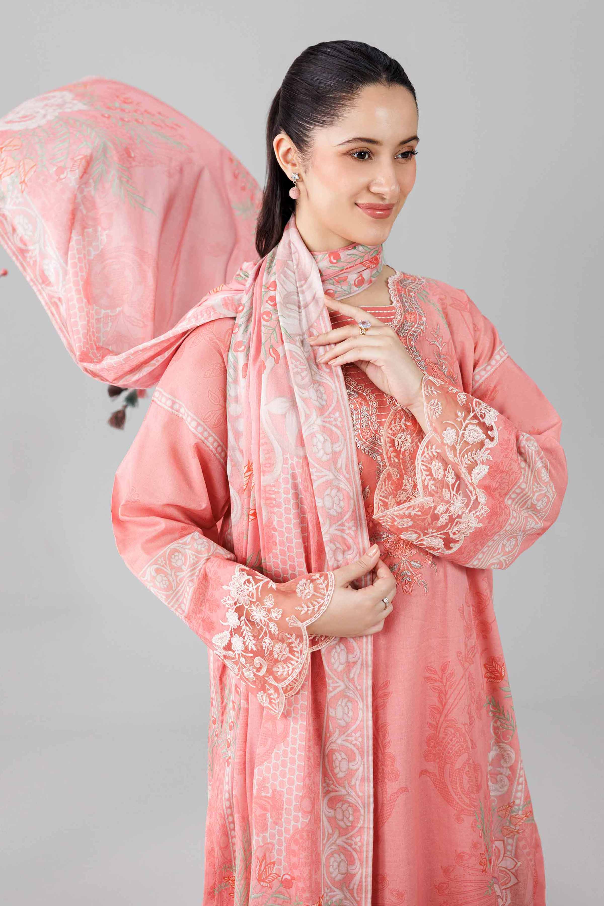 3 Piece - Digital Printed Embroidered Suit - 42601841 for Women - Unstitched Collection | Nishat | Shop Online