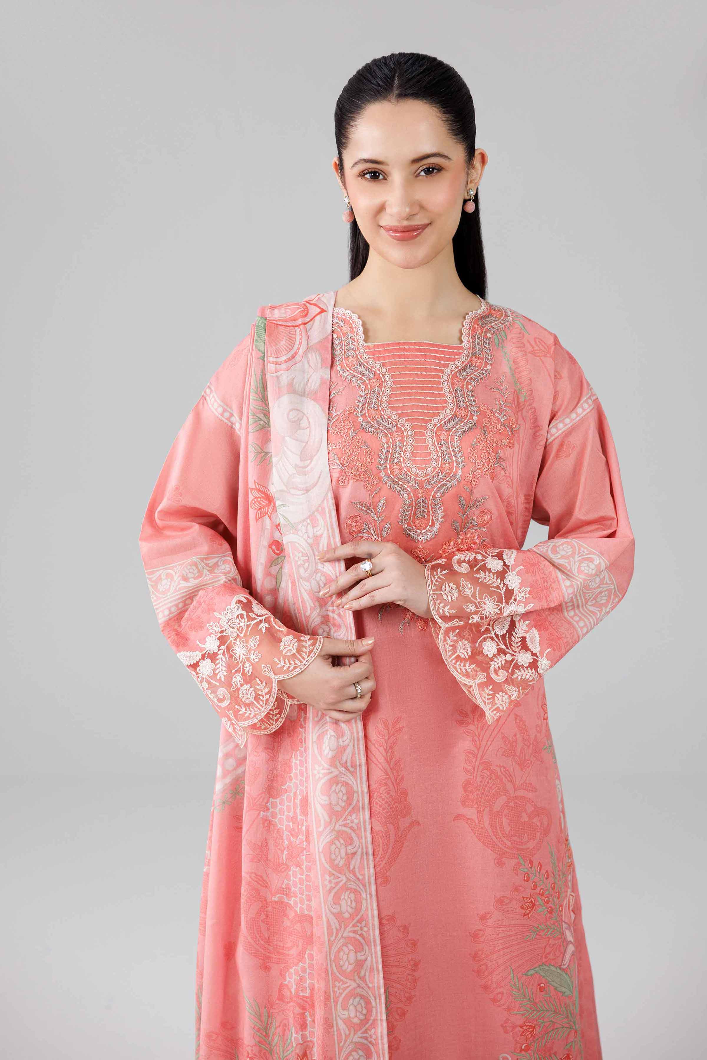 3 Piece - Digital Printed Embroidered Suit - 42601841 for Women - Unstitched Collection | Nishat | Shop Online