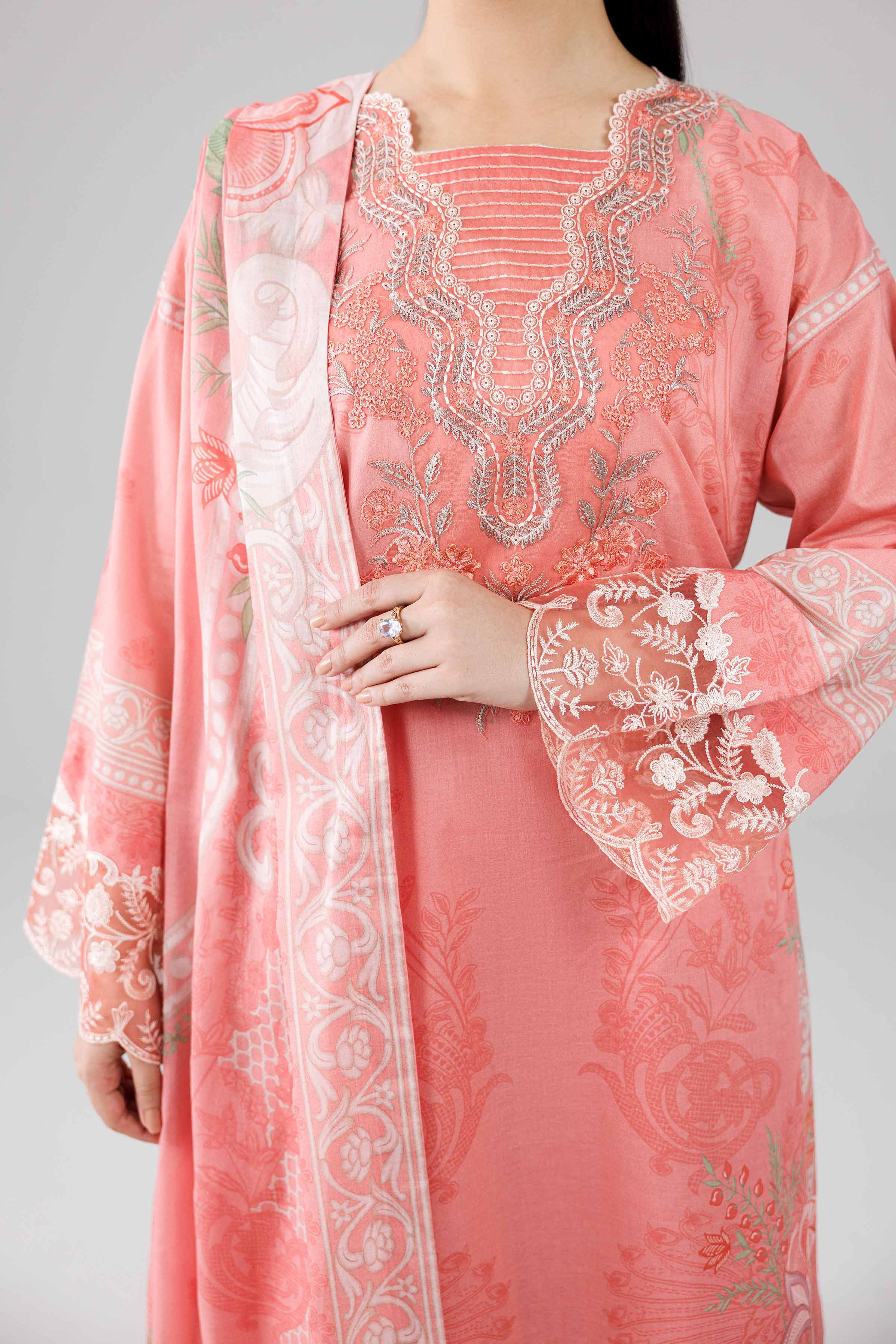3 Piece - Digital Printed Embroidered Suit - 42601841 for Women - Unstitched Collection | Nishat | Shop Online