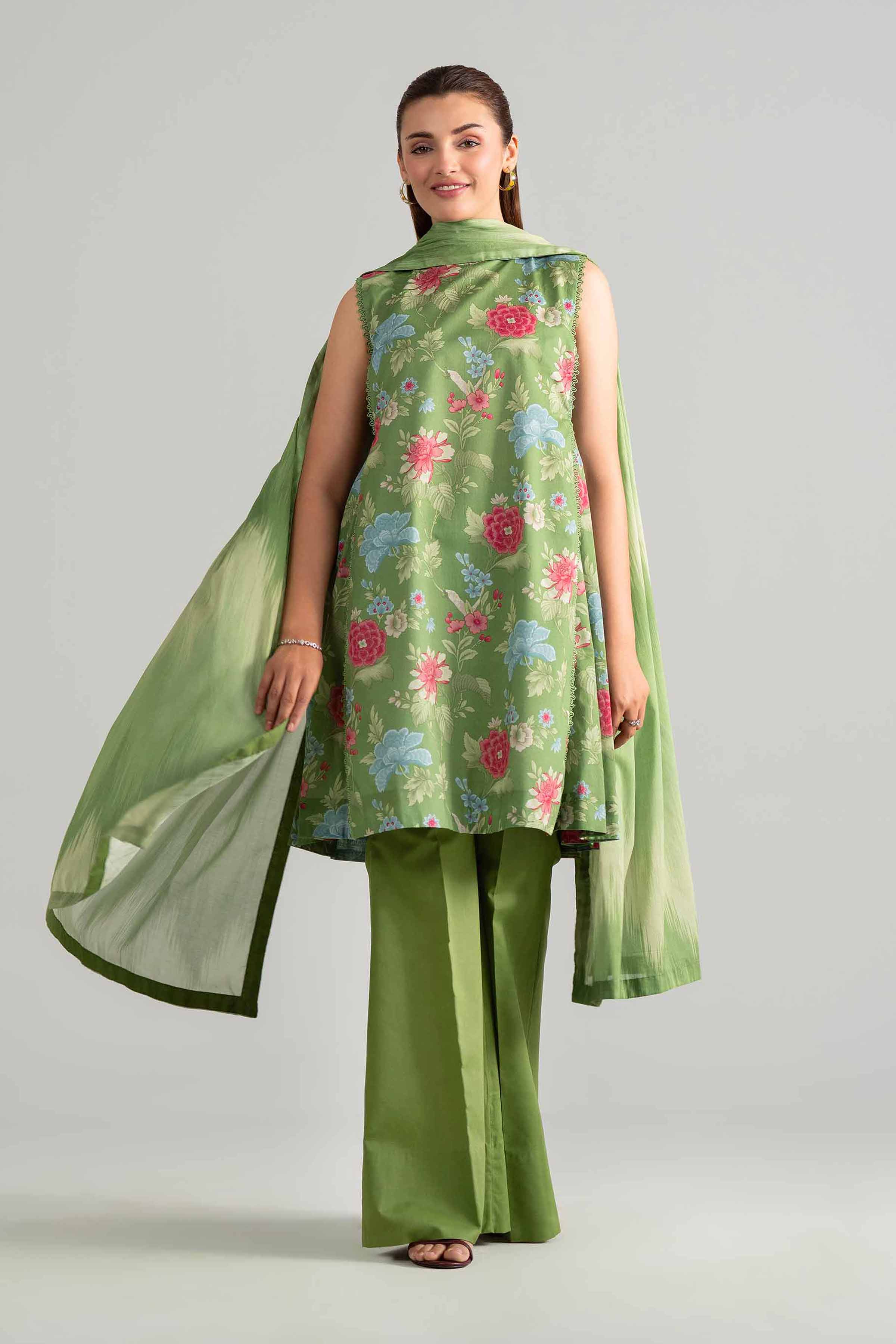 3 Piece - Digital Printed Suit - 42601847 for Women - Unstitched Collection | Nishat | Shop Online