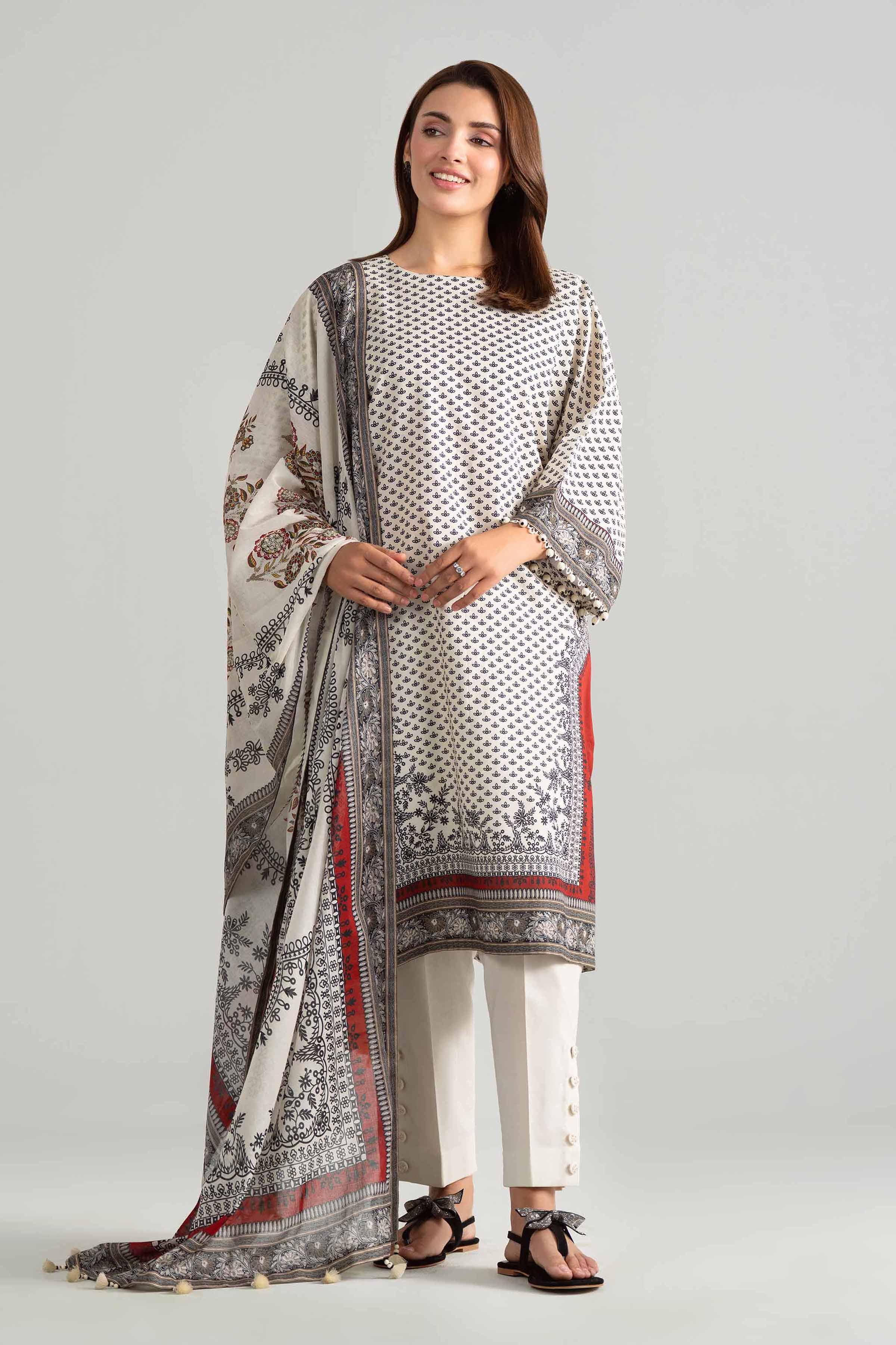 3 Piece - Digital Printed Suit - 42601849 for Women - Unstitched Collection | Nishat | Shop Online