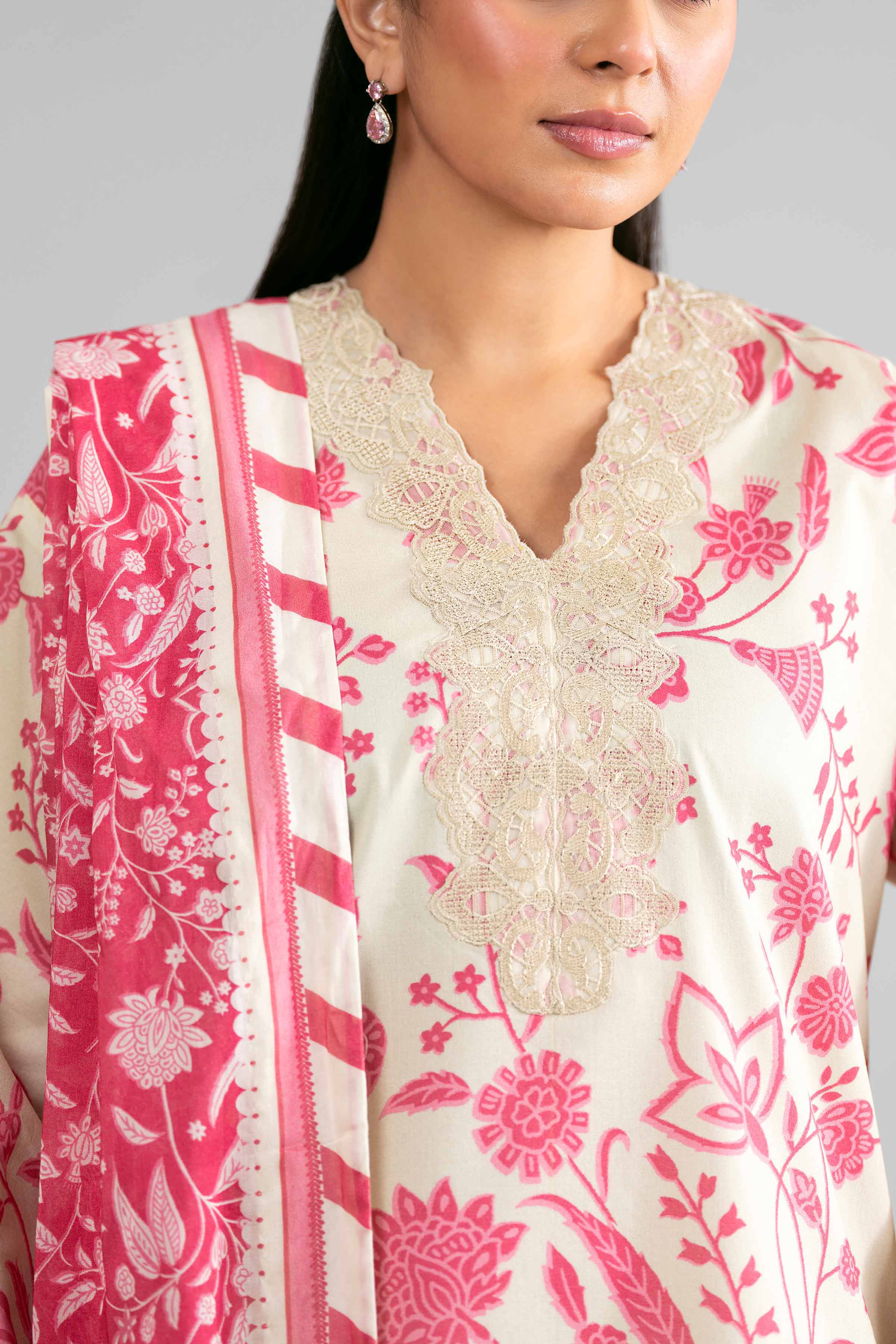 3 Piece - Printed Embroidered Suit - 42601858 for Women - Unstitched Collection | Nishat | Shop Online