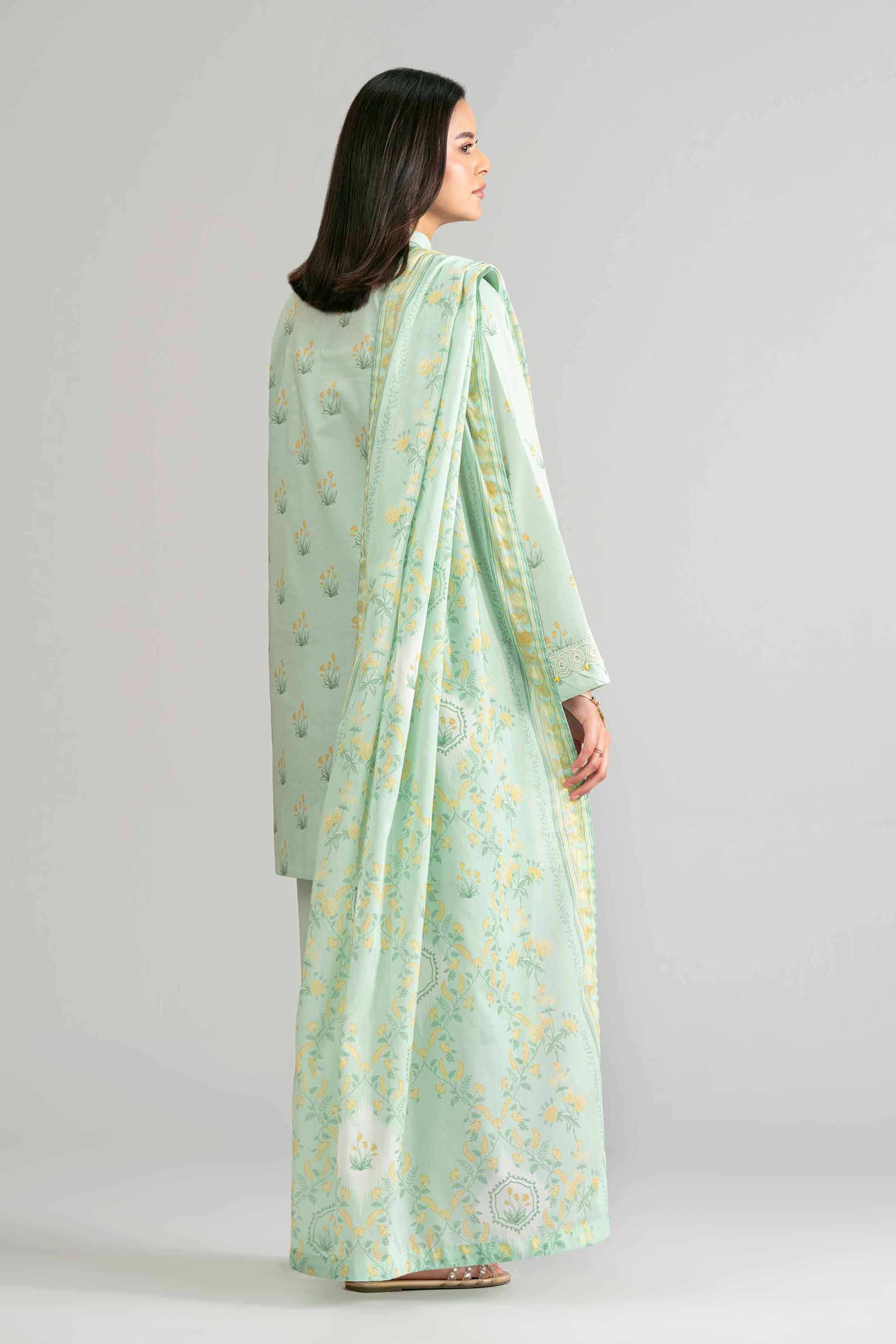 3 Piece - Printed Embroidered Suit - 42601861 for Women - Unstitched Collection | Nishat | Shop Online