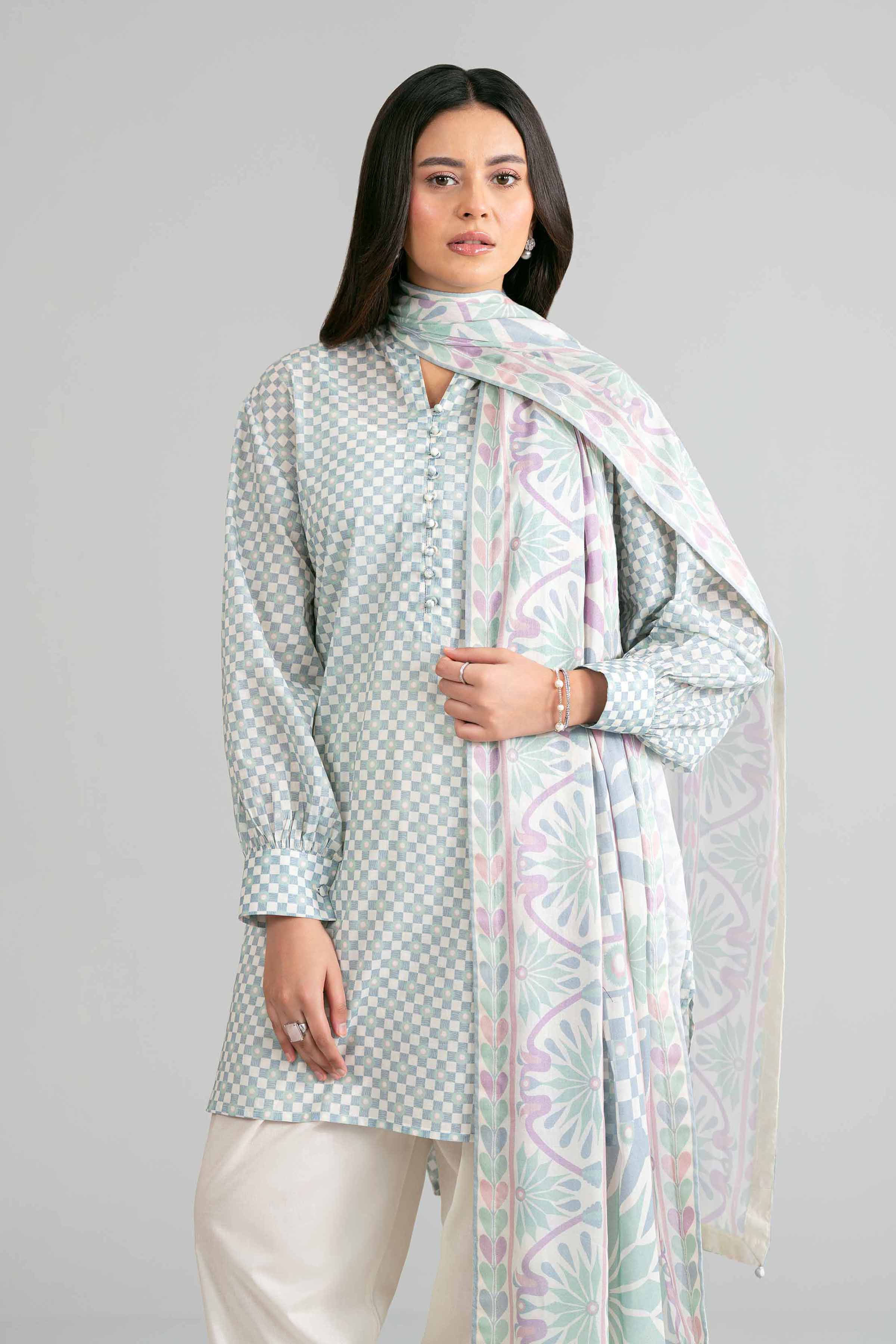 3 Piece - Printed Suit - 42601864 for Women - Unstitched Collection | Nishat | Shop Online