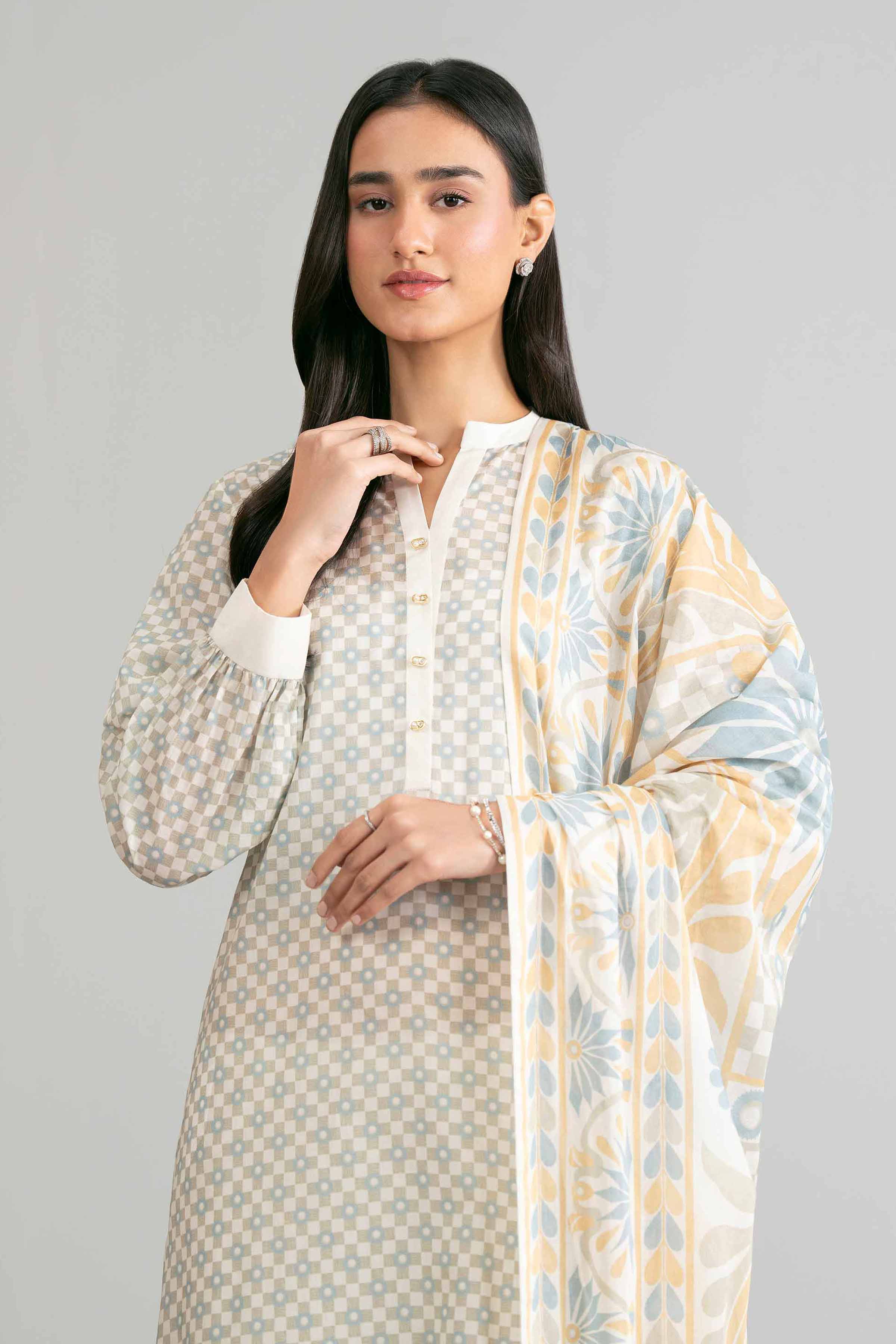 3 Piece - Printed Suit - 42601870 for Women - Unstitched Collection | Nishat | Shop Online