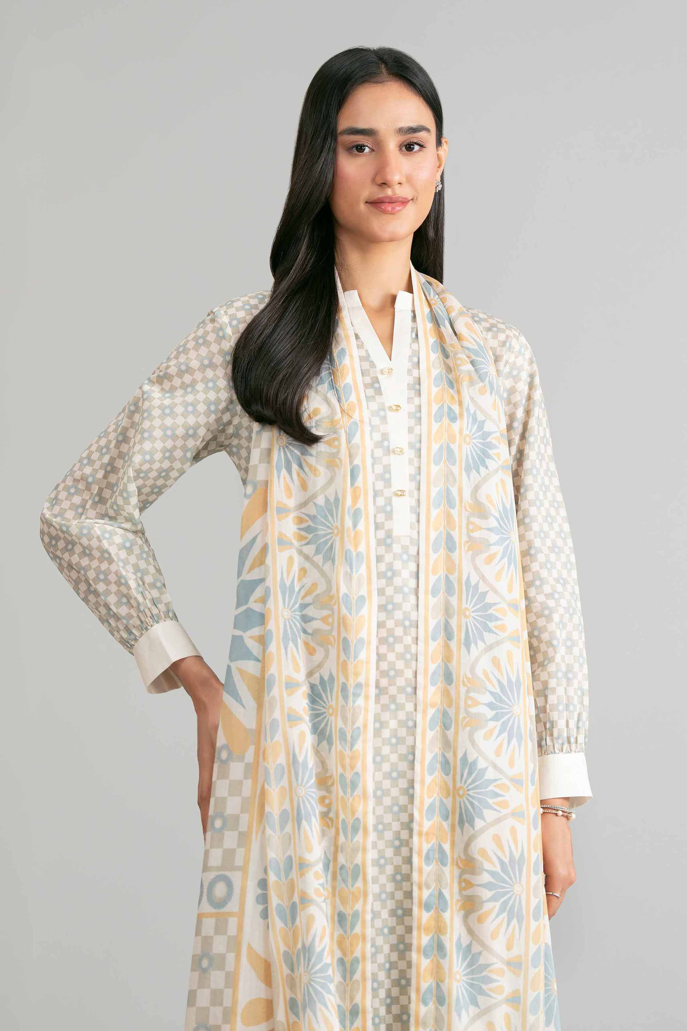 3 Piece - Printed Suit - 42601870 for Women - Unstitched Collection | Nishat | Shop Online