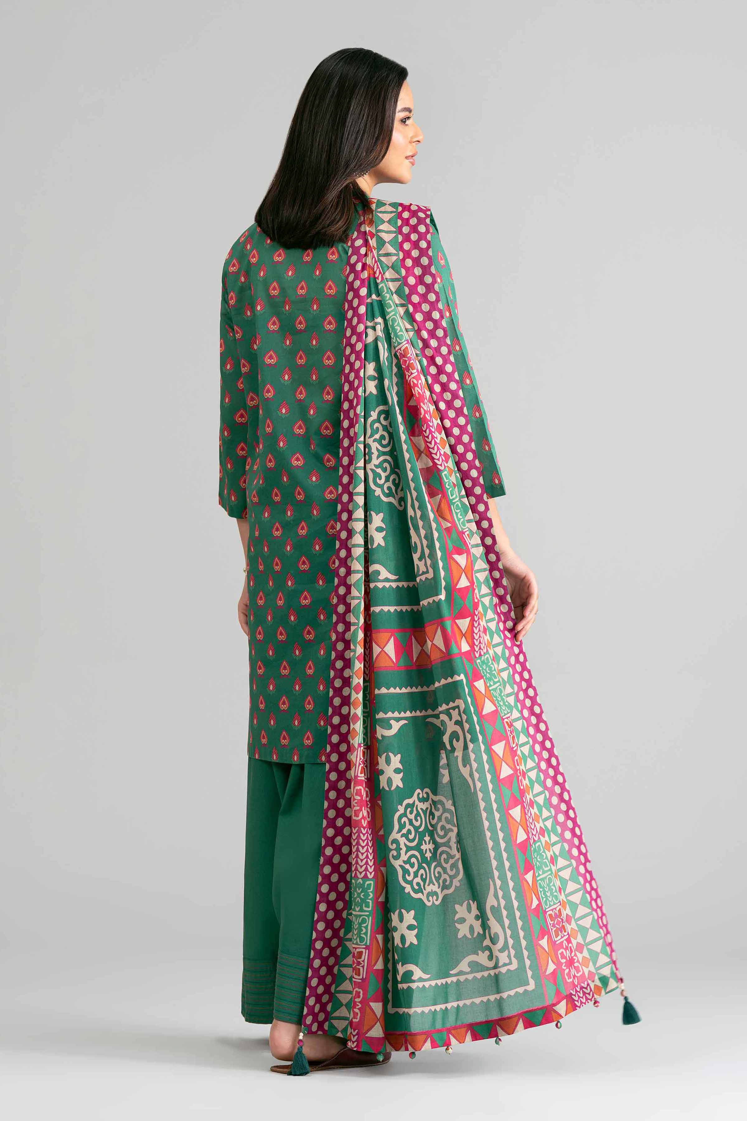 3 Piece - Printed Suit - 42601872 for Women - Unstitched Collection | Nishat | Shop Online