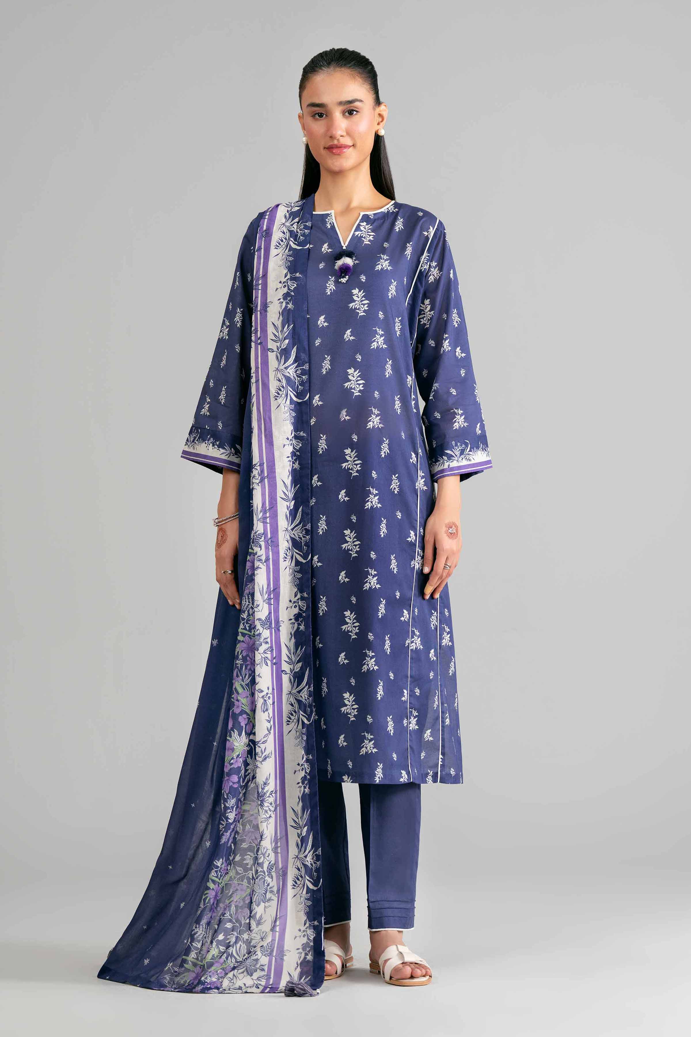 3 Piece - Printed Suit - 42601873 for Women - Unstitched Collection | Nishat | Shop Online