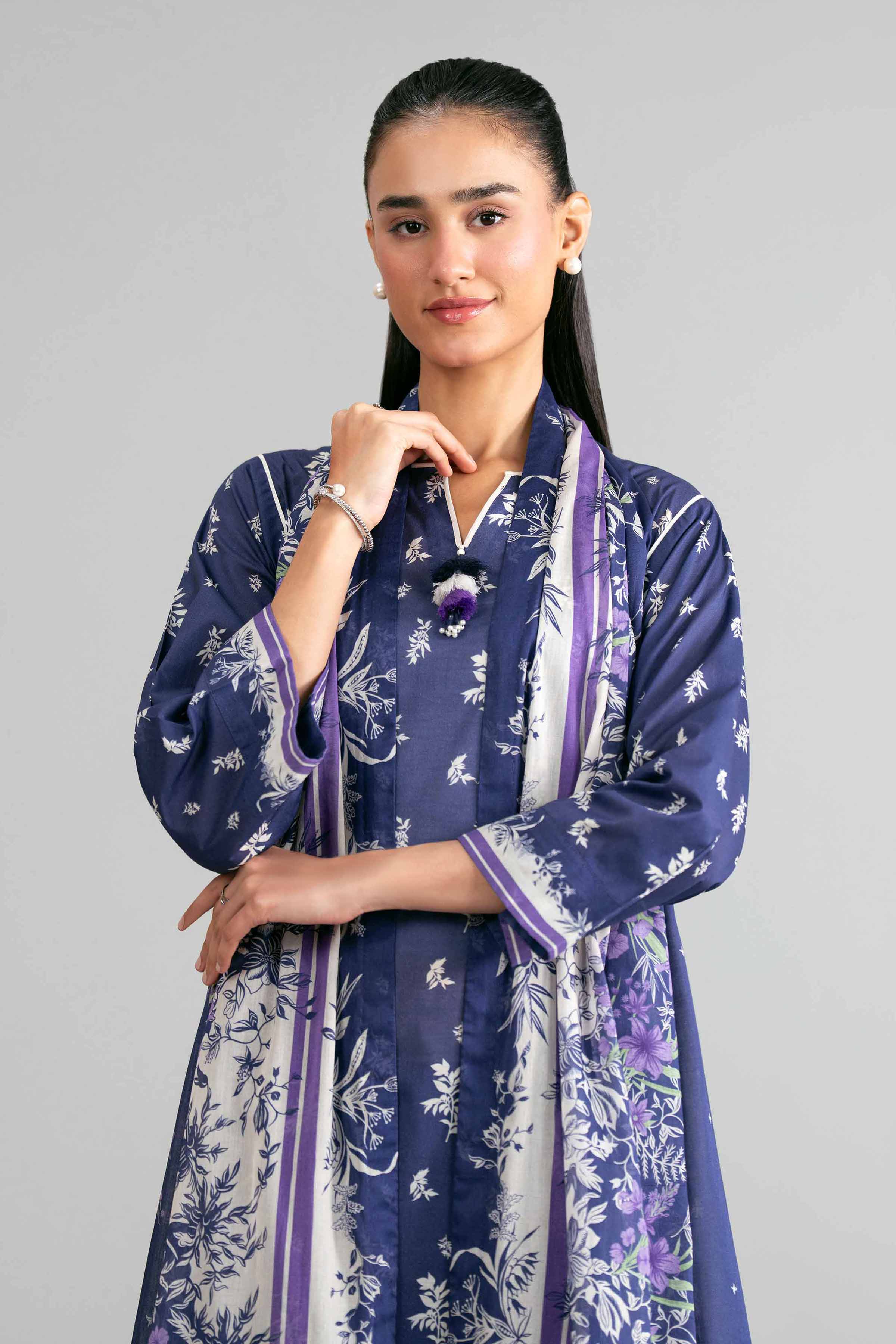 3 Piece - Printed Suit - 42601873 for Women - Unstitched Collection | Nishat | Shop Online