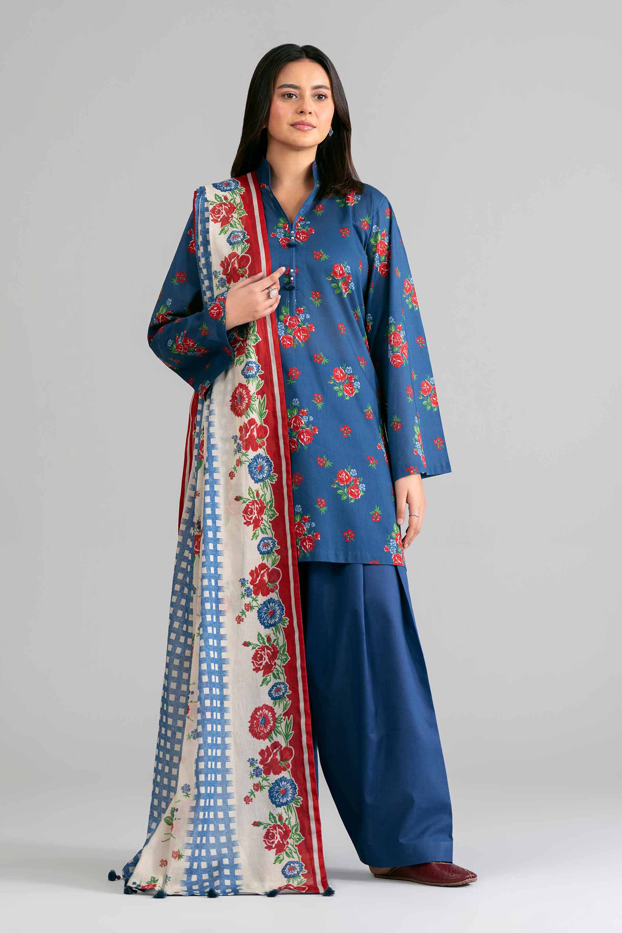 3 Piece - Printed Suit - 42601879 for Women - Unstitched Collection | Nishat | Shop Online