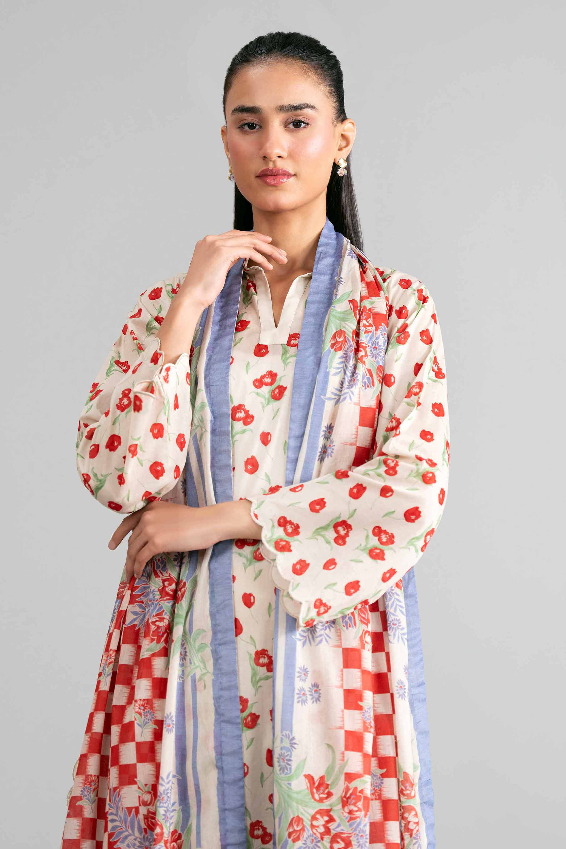 3 Piece - Printed Suit - 42601880 for Women - Unstitched Collection | Nishat | Shop Online
