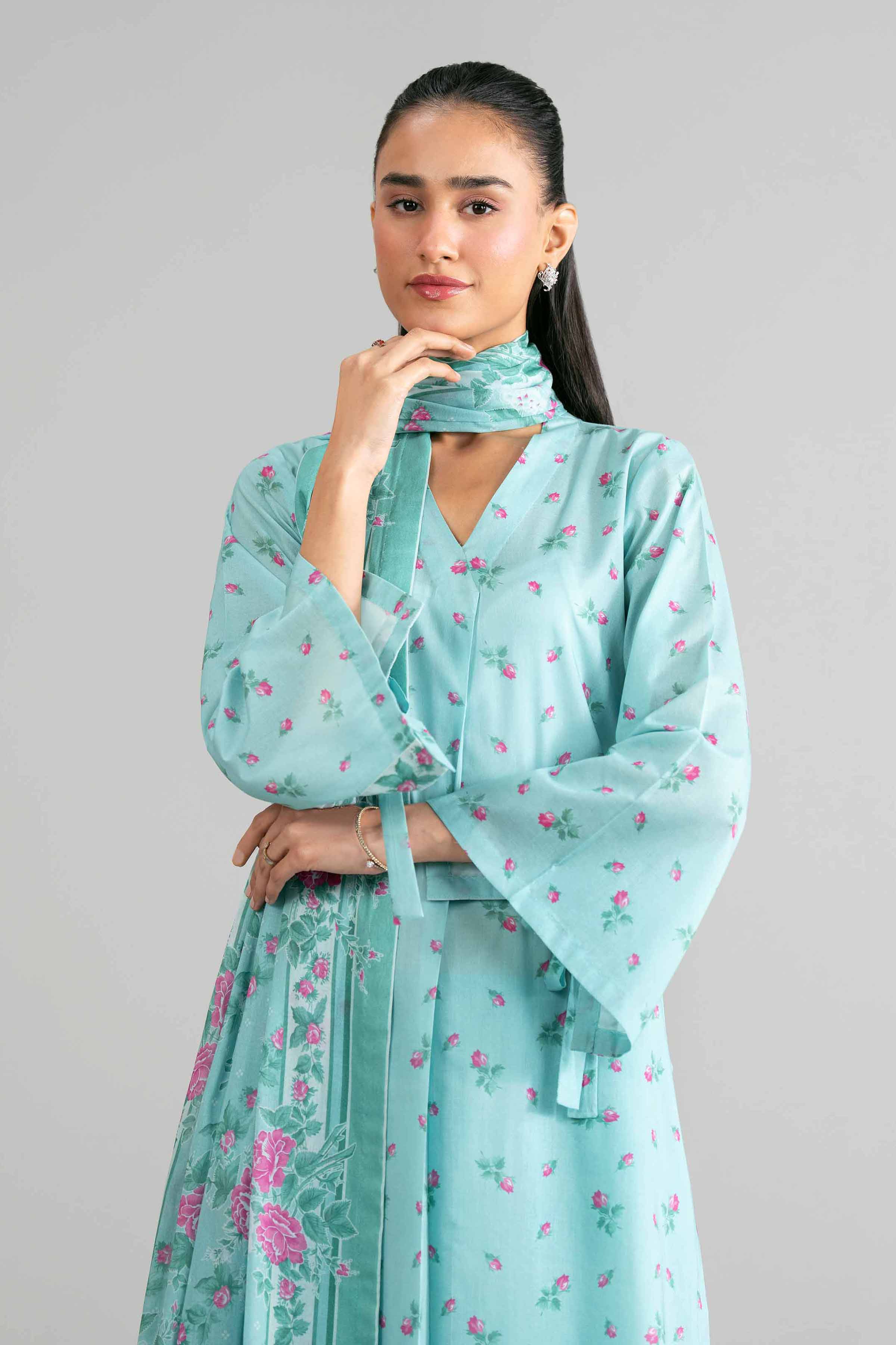3 Piece - Printed Suit - 42601881 for Women - Unstitched Collection | Nishat | Shop Online