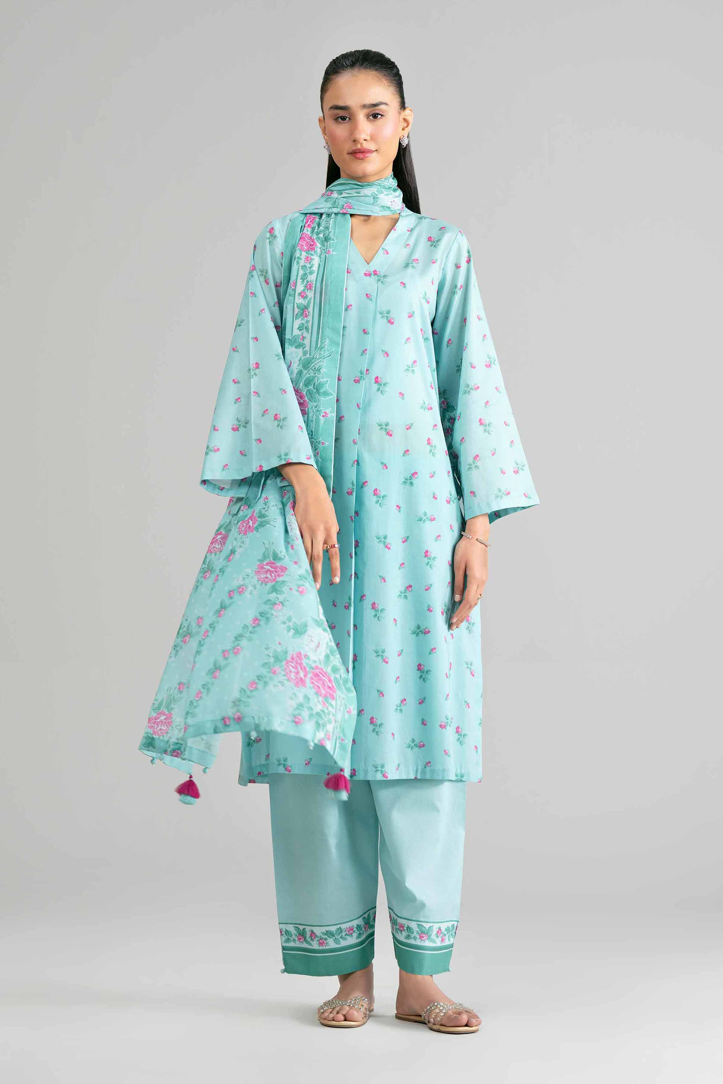 3 Piece - Printed Suit - 42601881 for Women - Unstitched Collection | Nishat | Shop Online