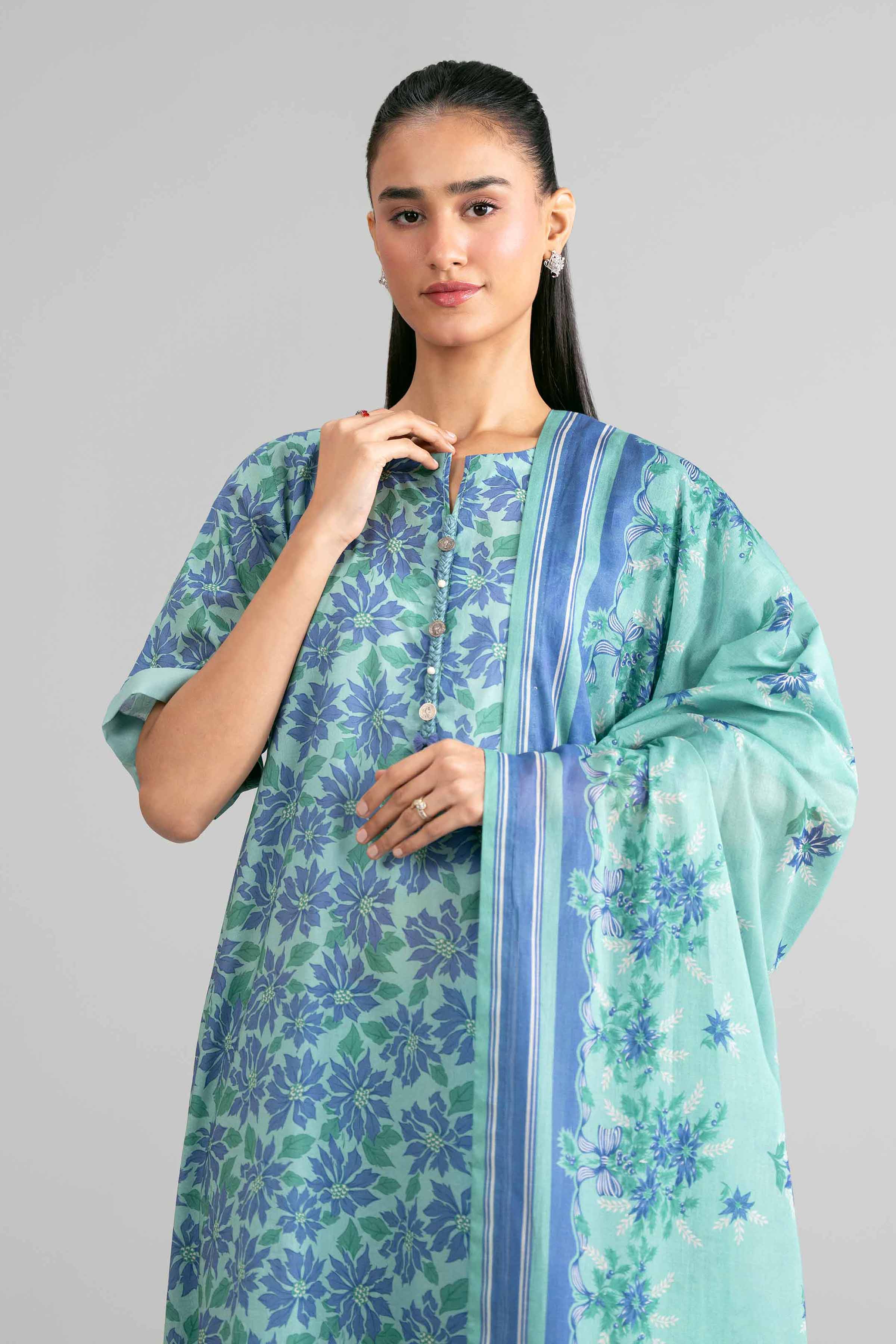 3 Piece - Printed Suit - 42601882 for Women - Unstitched Collection | Nishat | Shop Online