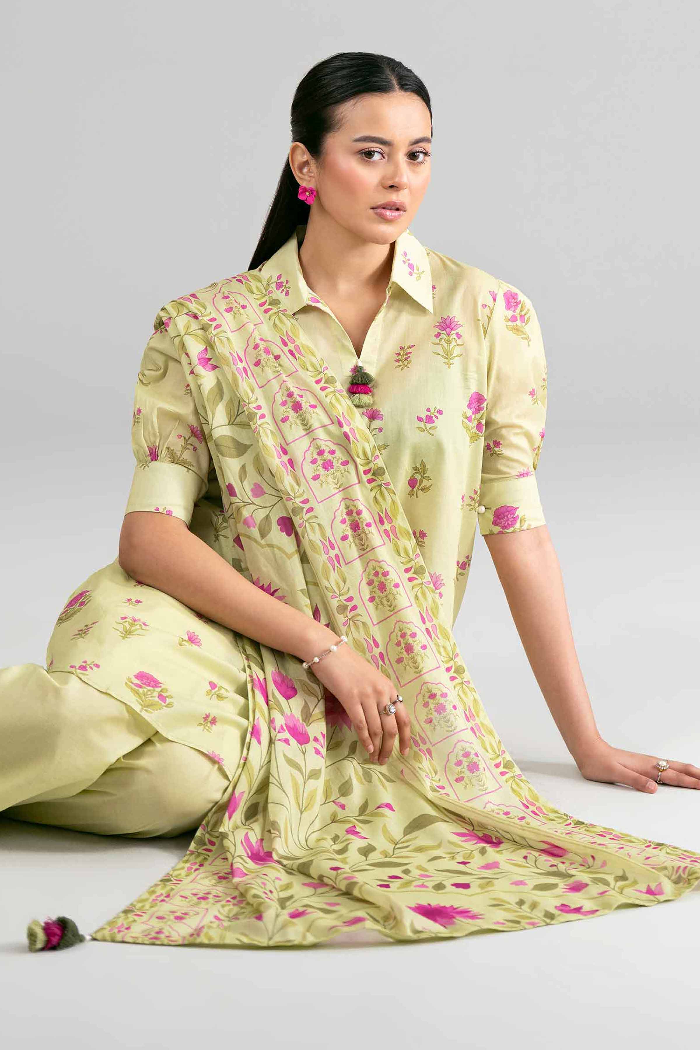 3 Piece - Printed Suit - 42601883 for Women - Unstitched Collection | Nishat | Shop Online