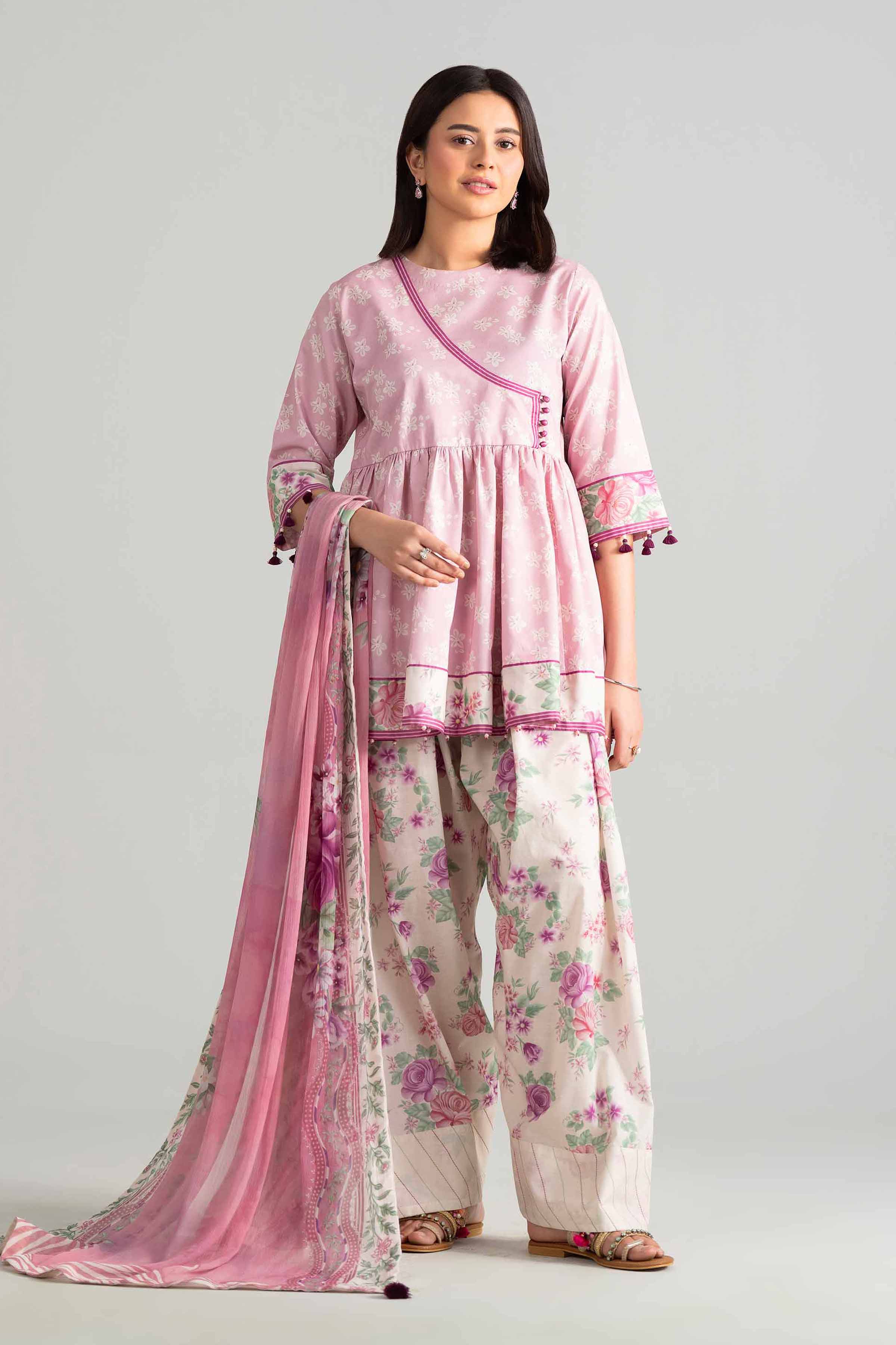 3 Piece - Digital Printed Suit - 42601896 for Women - Unstitched Collection | Nishat | Shop Online