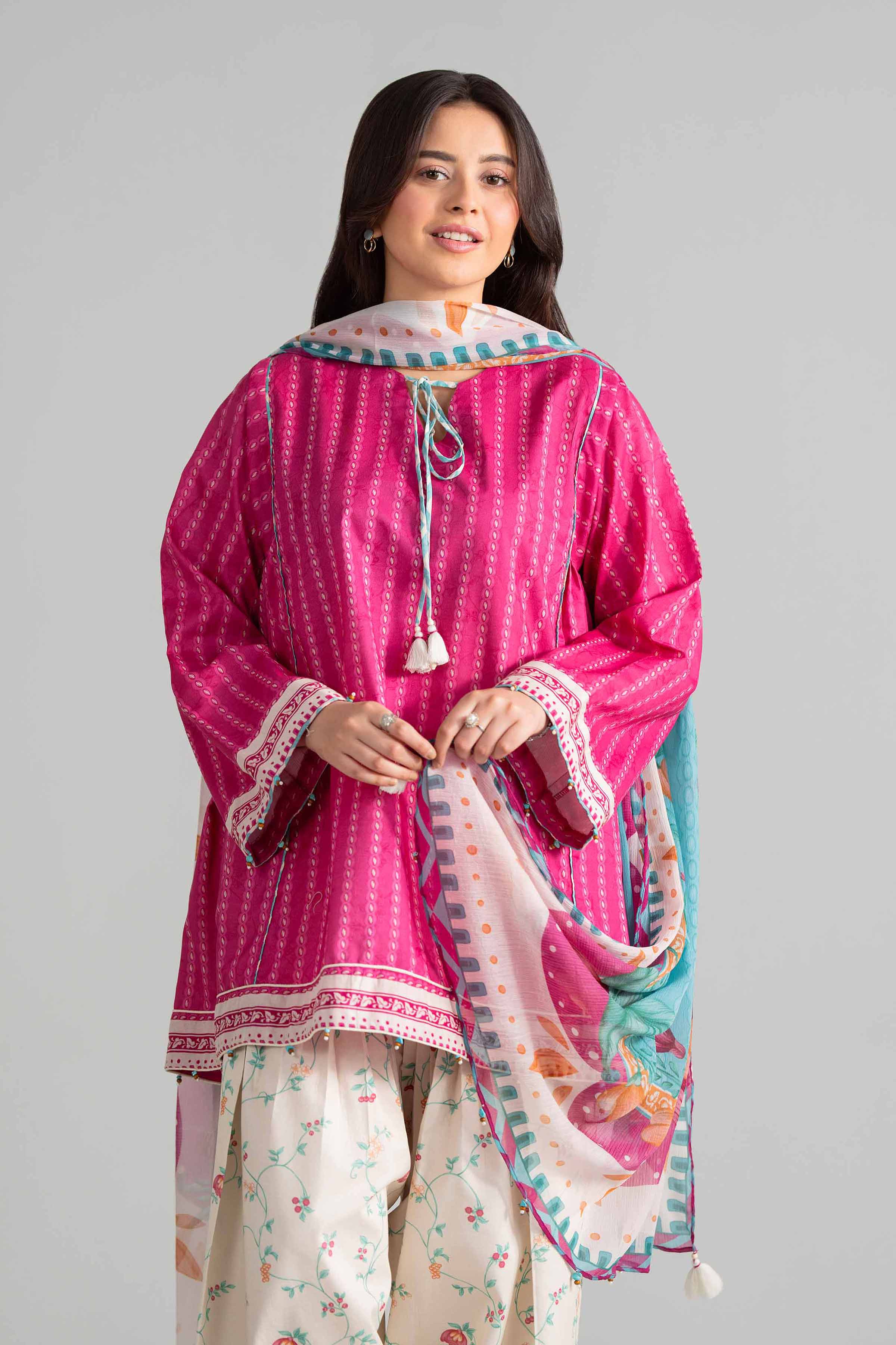 3 Piece - Digital Printed Suit - 42601897