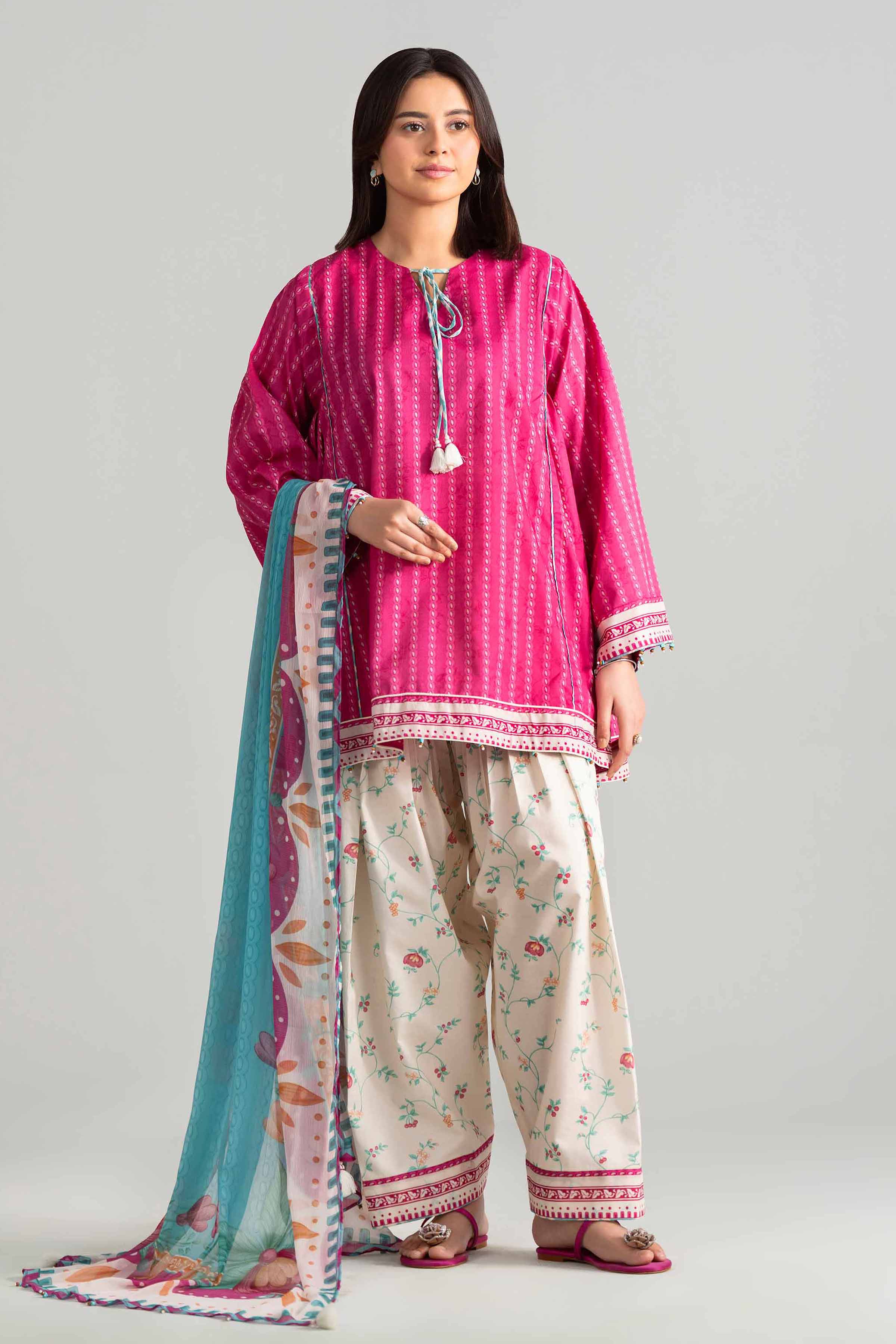 3 Piece - Digital Printed Suit - 42601897