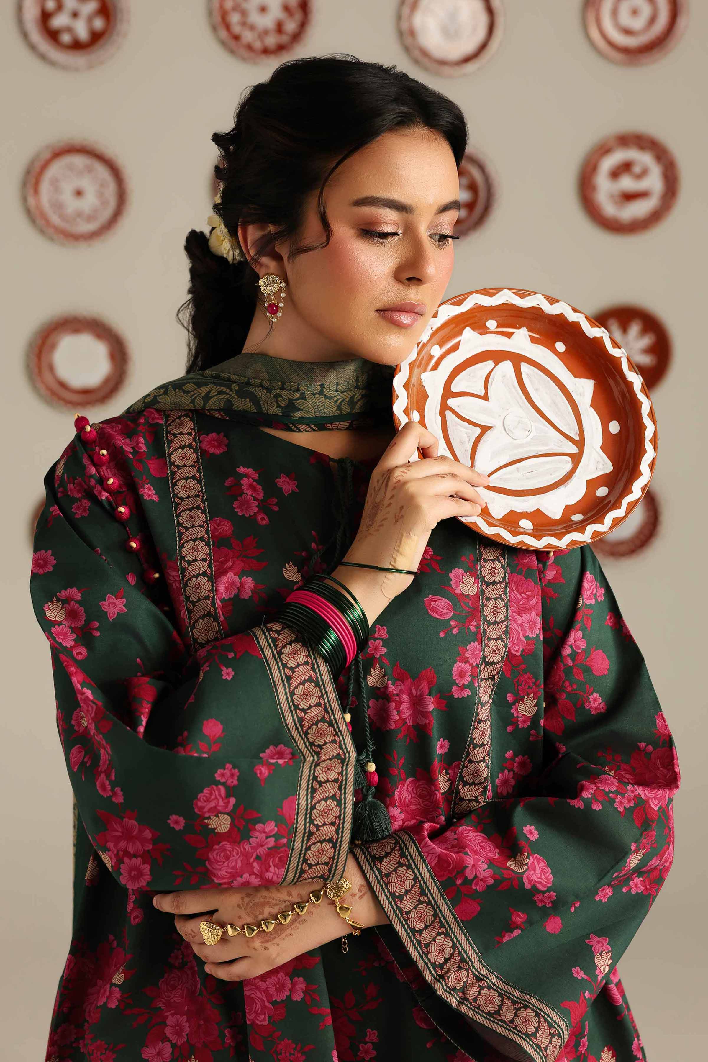 3 Piece - Digital Printed Suit - 42601899