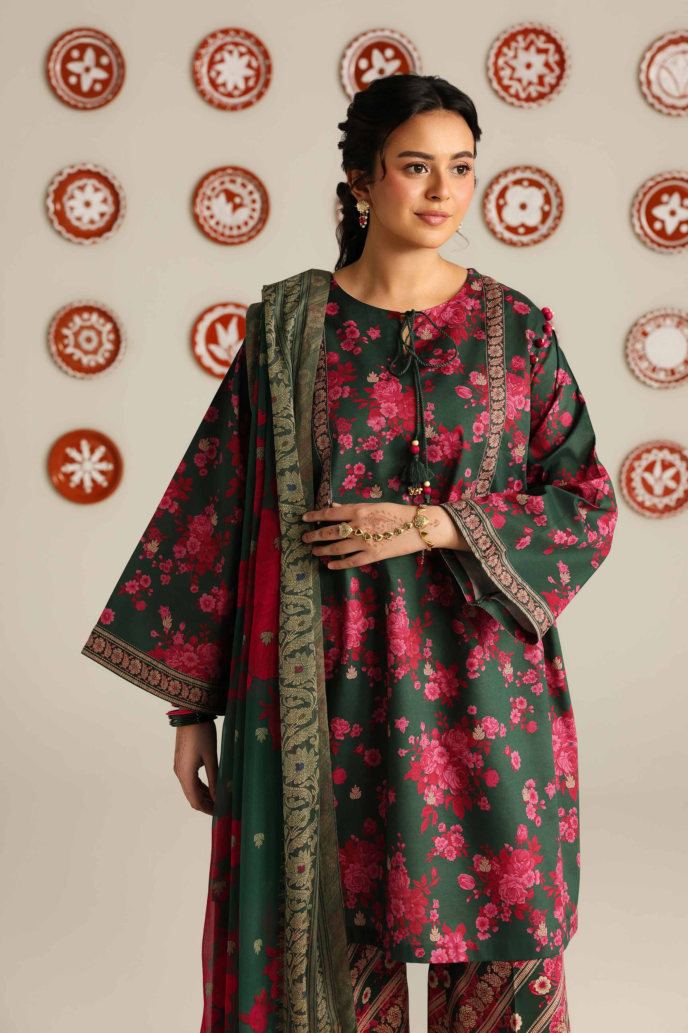 3 Piece - Digital Printed Suit - 42601899