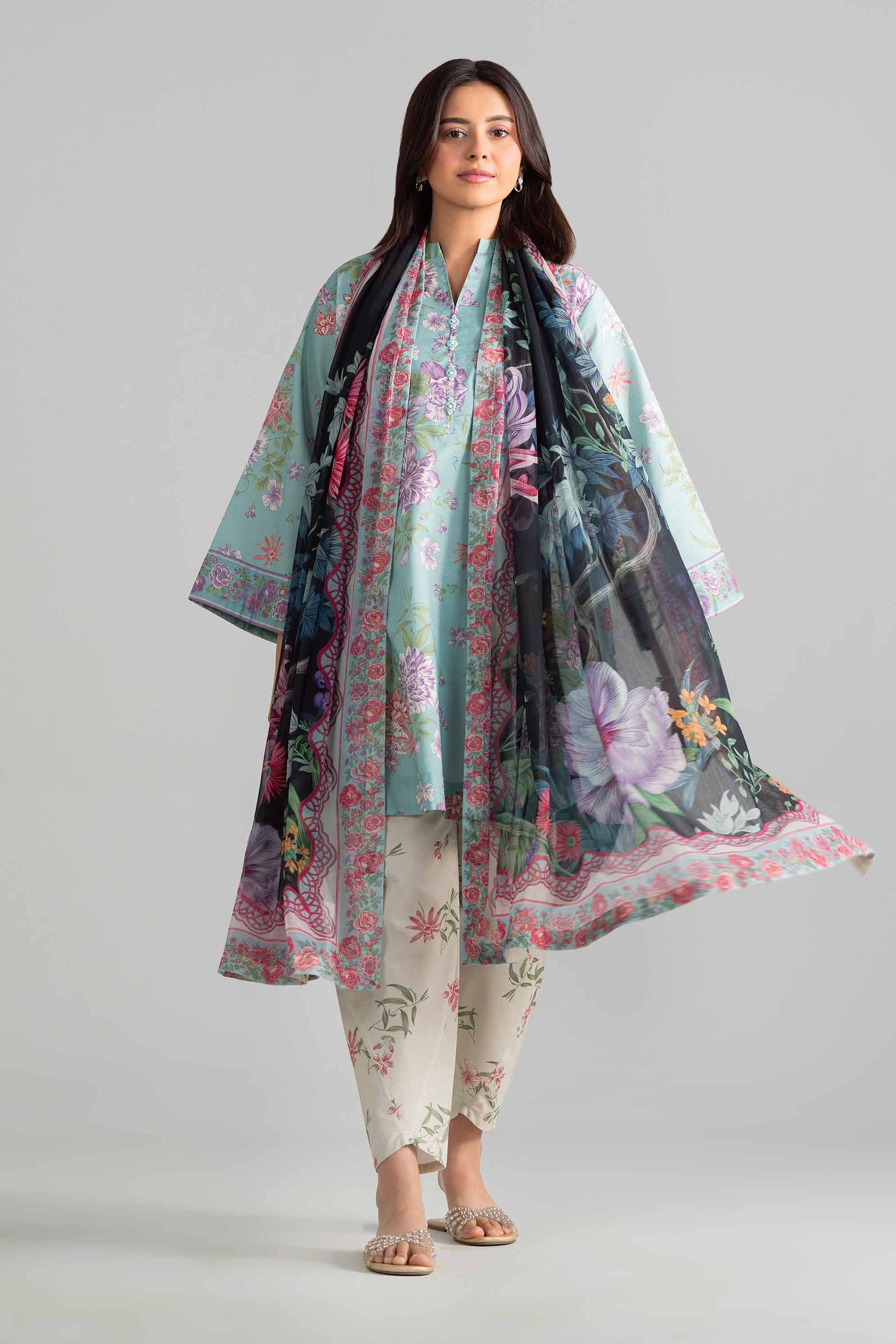 3 Piece - Digital Printed Suit - 42601901