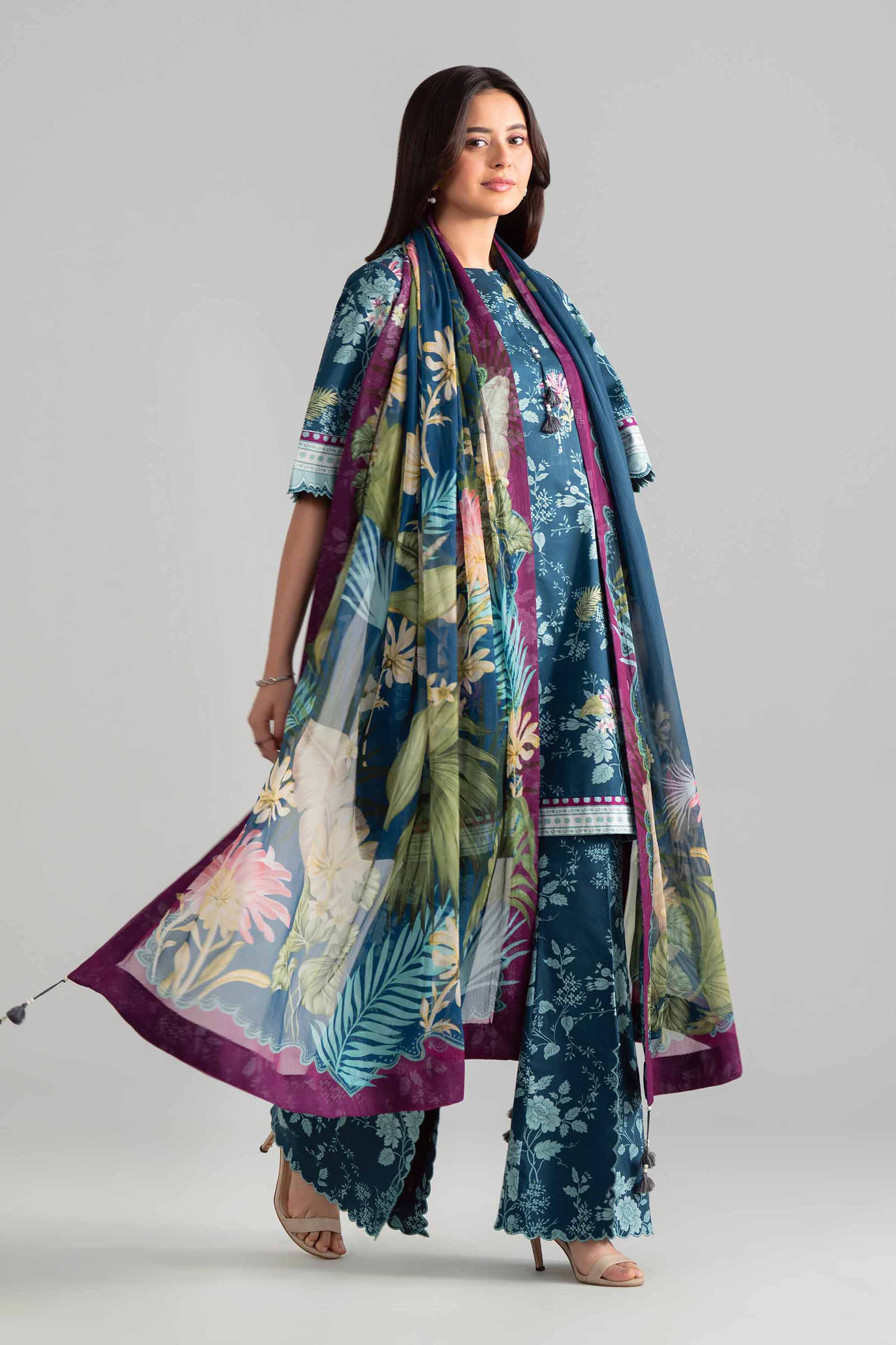 3 Piece - Digital Printed Suit - 42601905