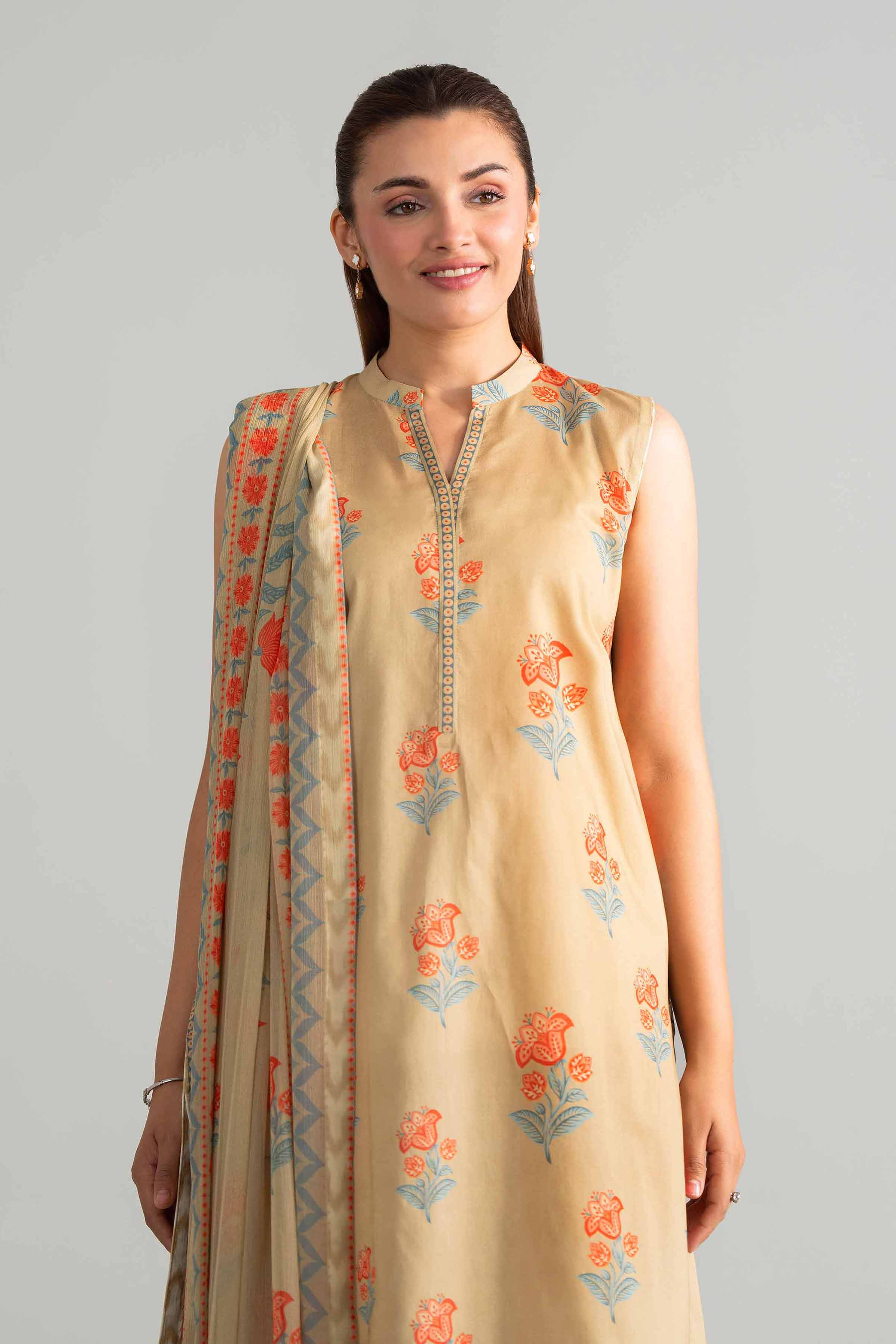 3 Piece - Digital Printed Suit - 42601906