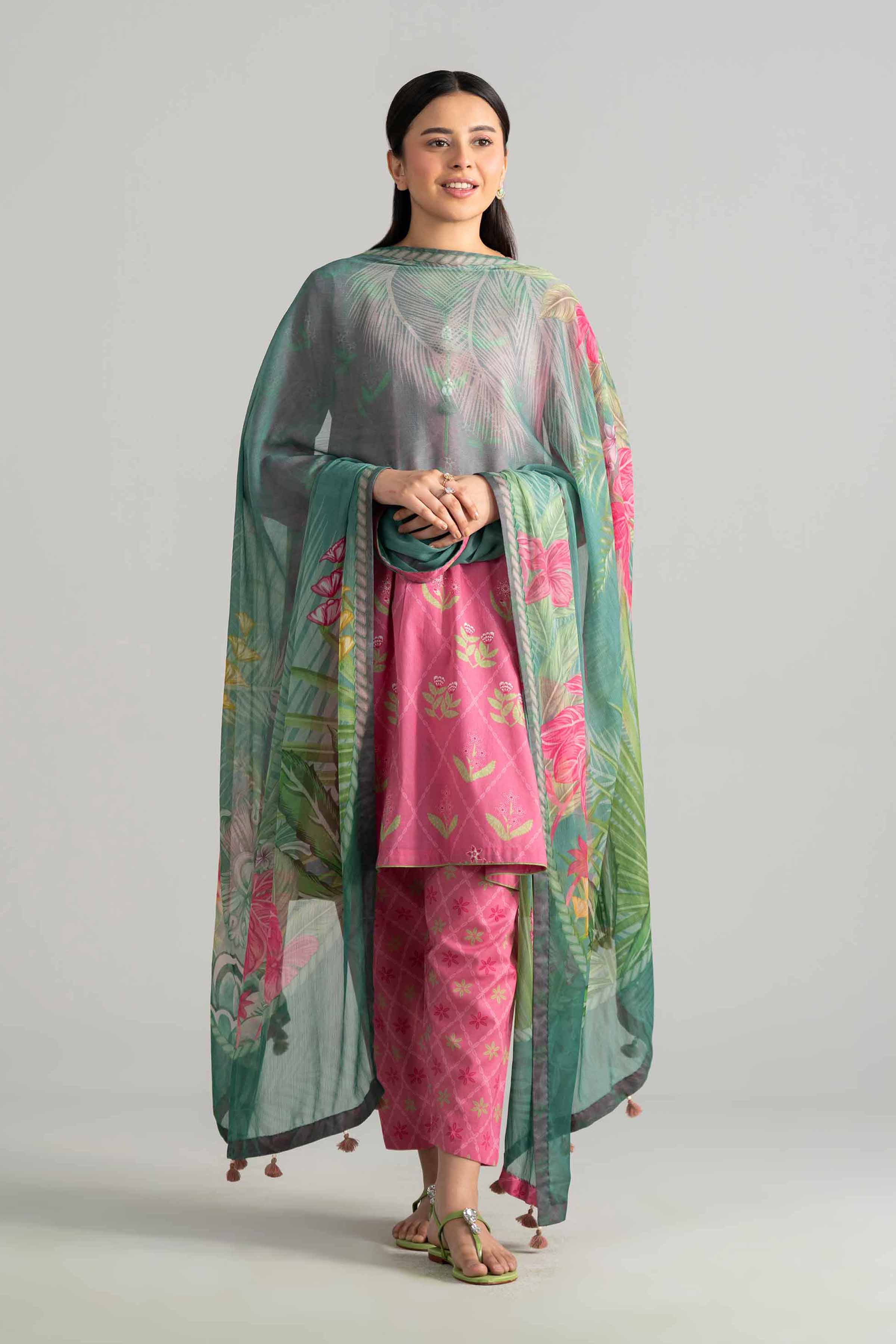 3 Piece - Digital Printed Suit - 42601907