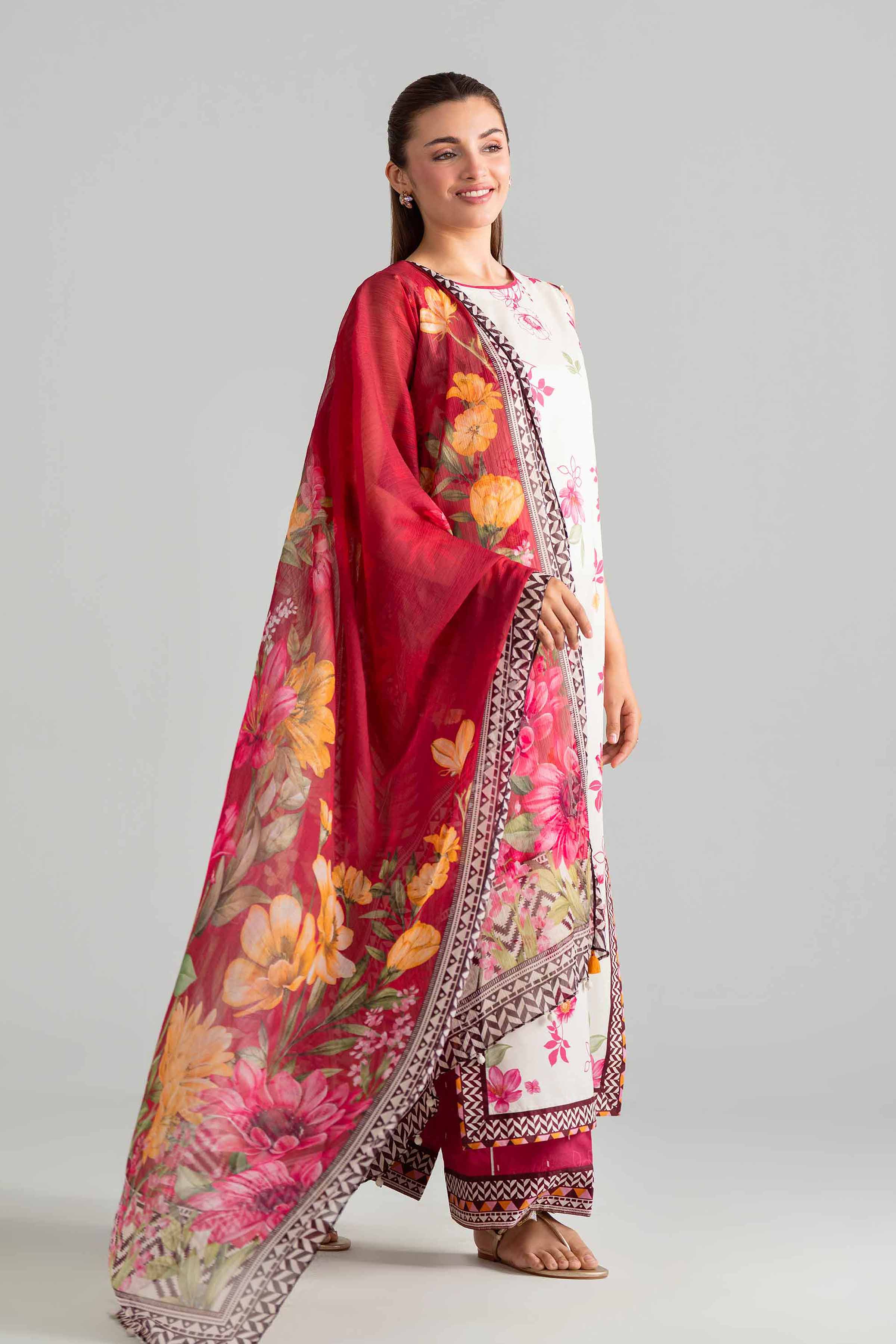 3 Piece - Digital Printed Suit - 42601908