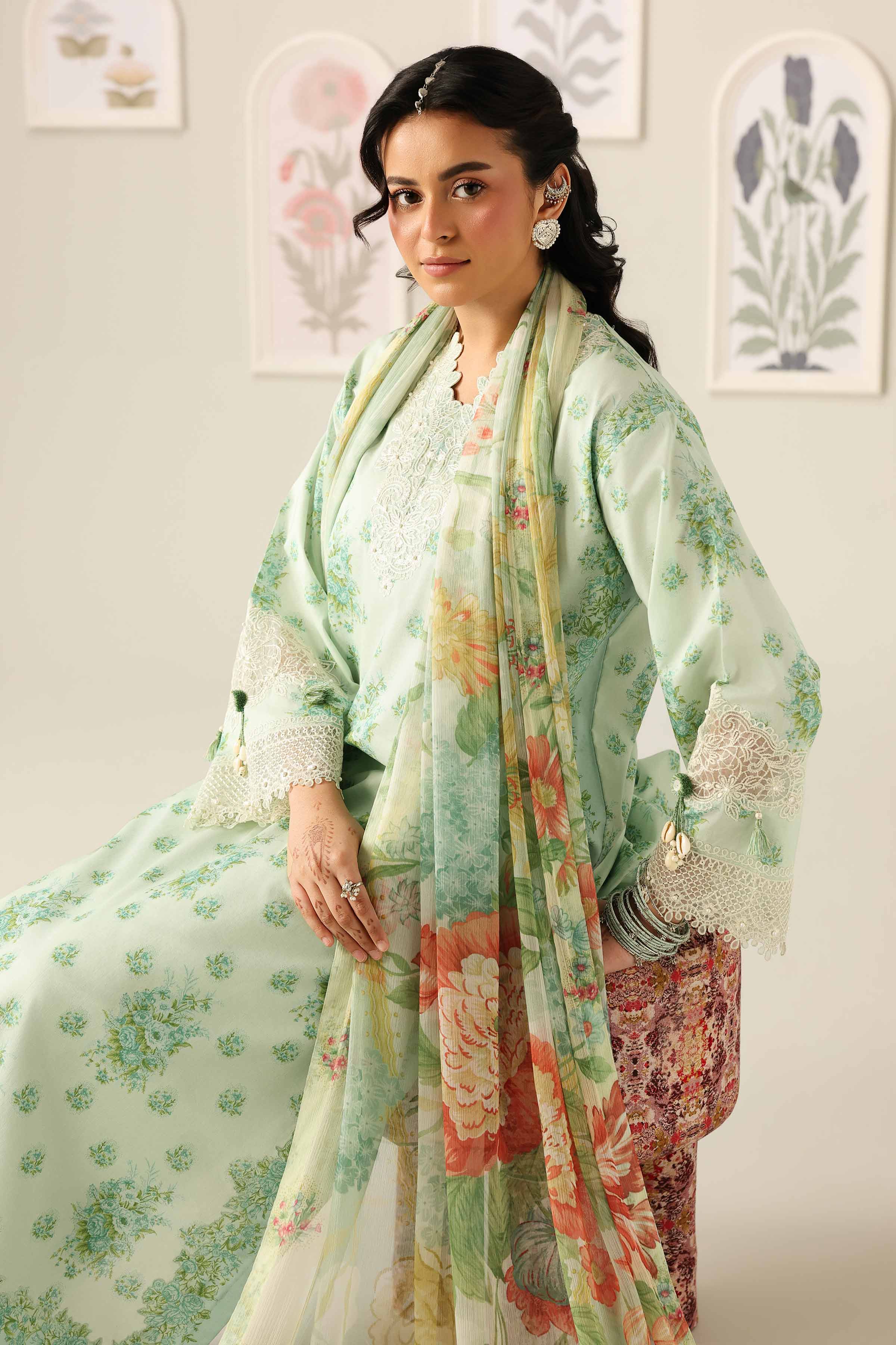 3 Piece - Digital Printed Embroidered Suit - 42601909 for Women - Unstitched Collection | Nishat | Shop Online