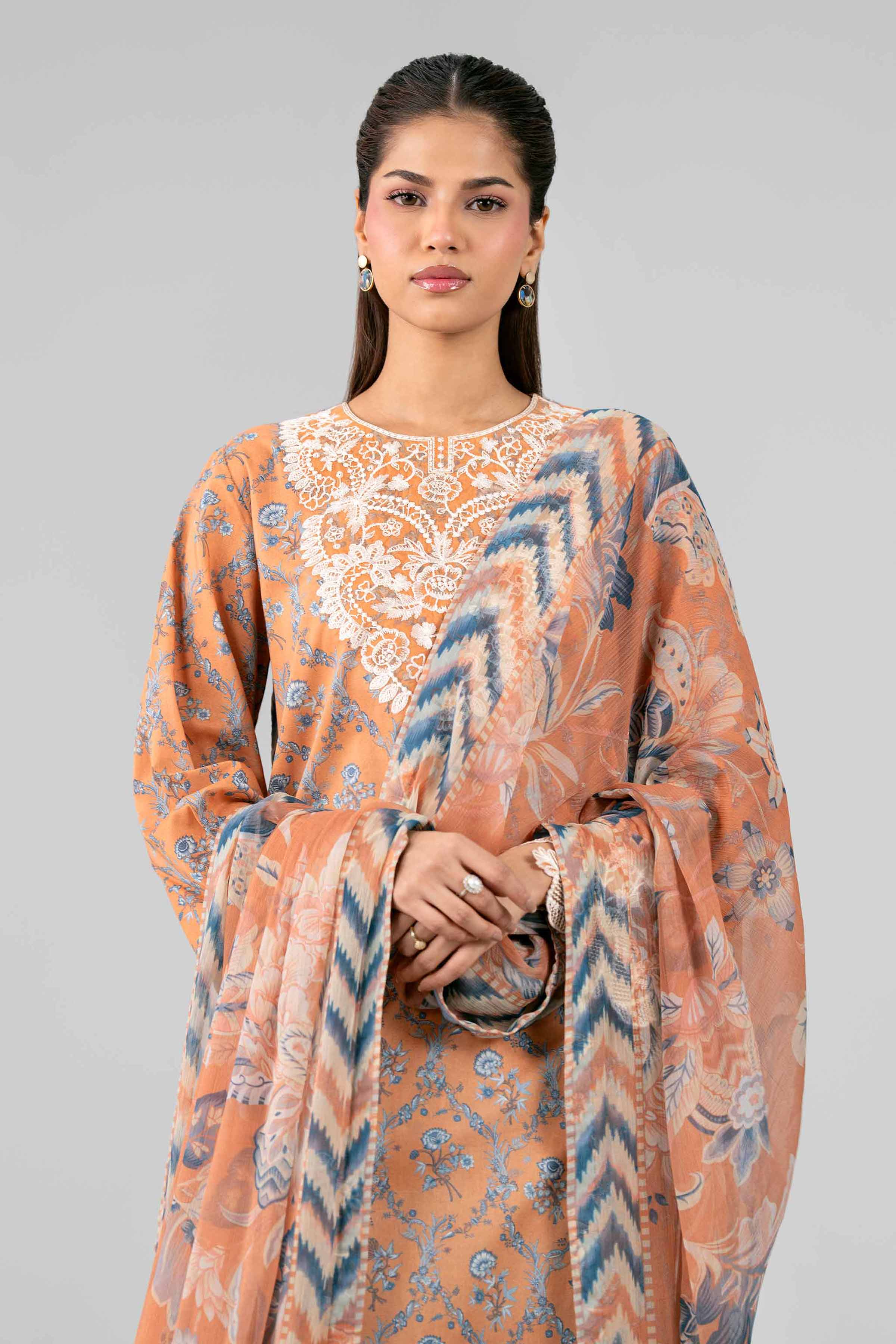 3 Piece - Digital Printed Embroidered Suit - 42601914 for Women - Unstitched Collection | Nishat | Shop Online