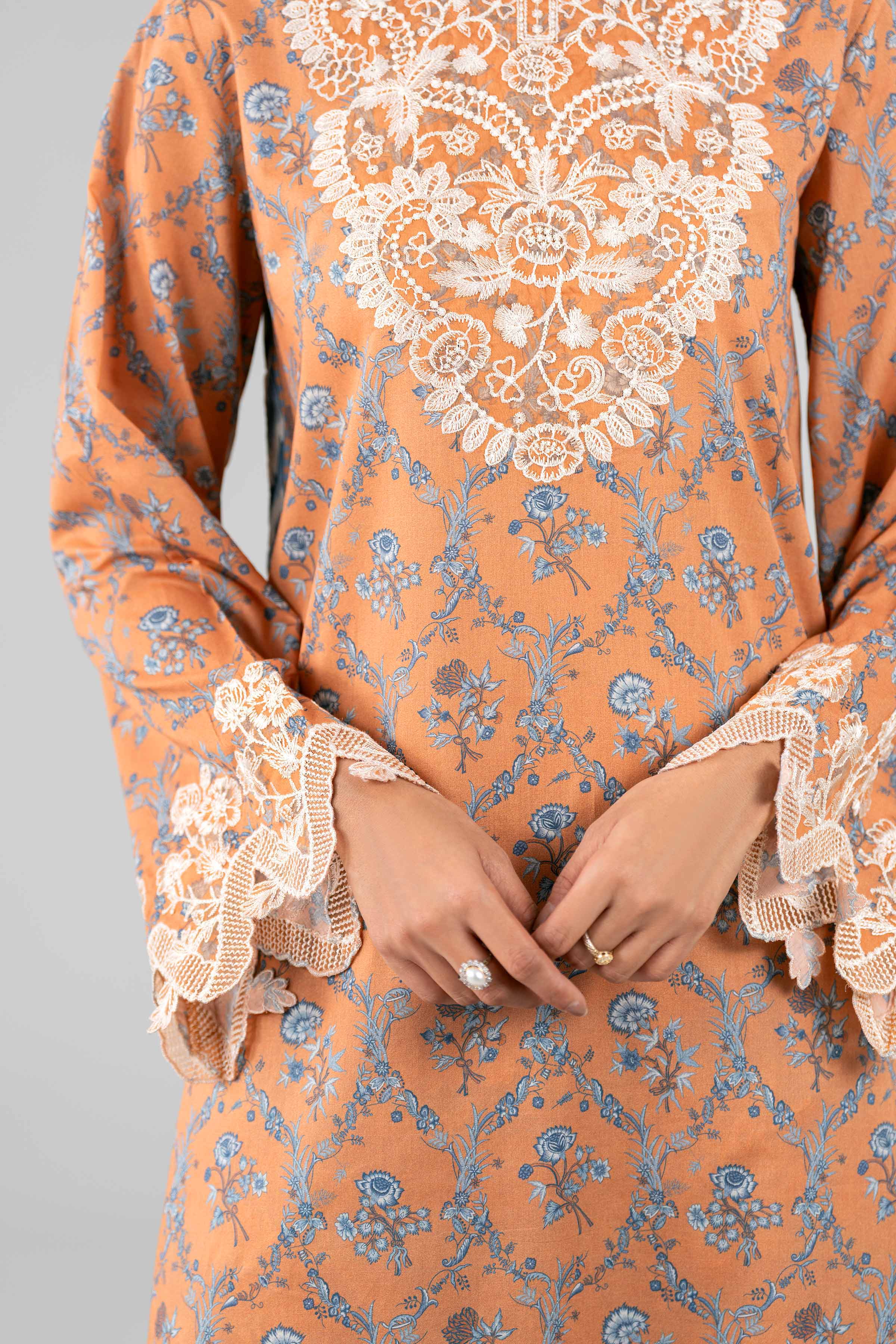 3 Piece - Digital Printed Embroidered Suit - 42601914 for Women - Unstitched Collection | Nishat | Shop Online