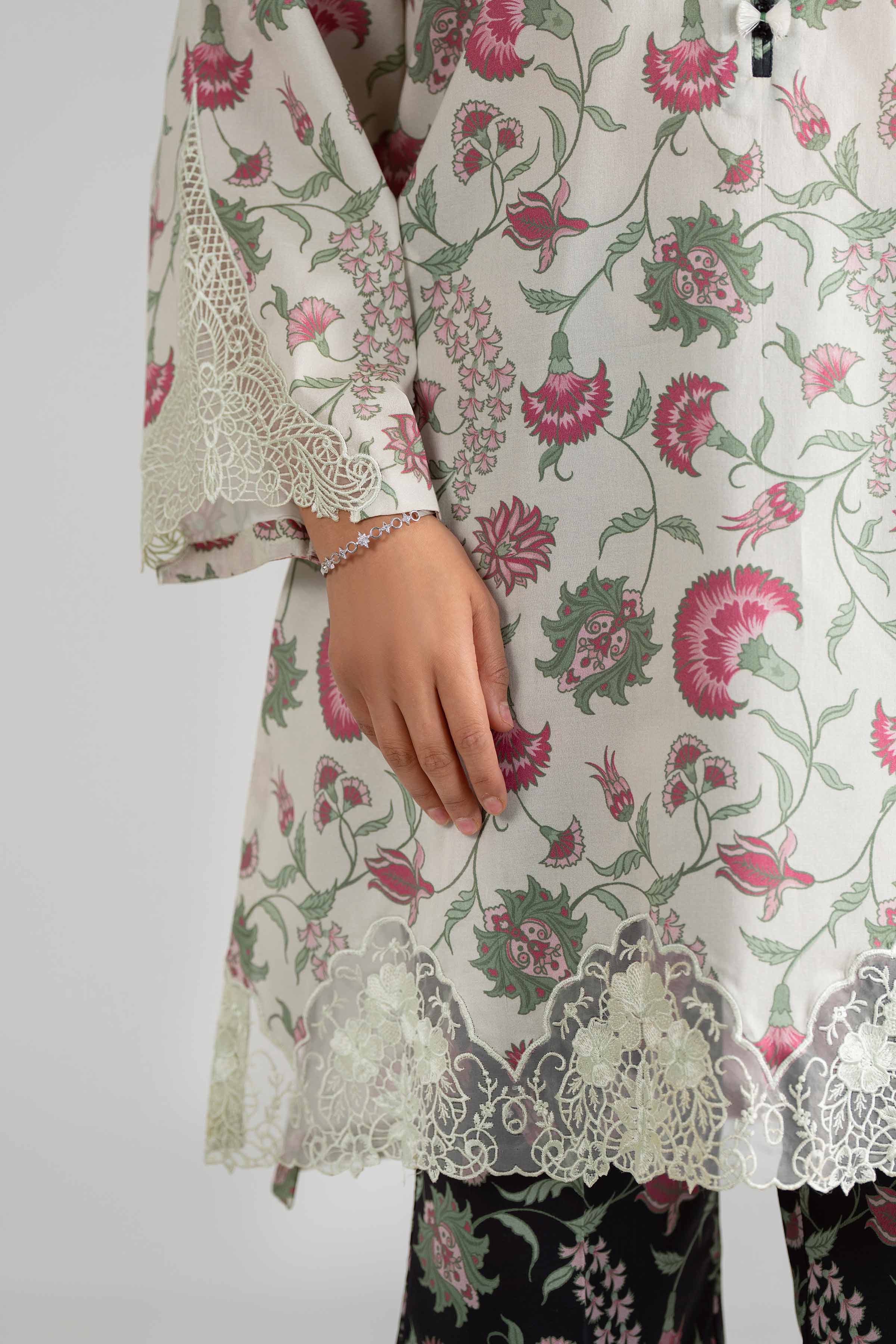 3 Piece - Digital Printed Embroidered Suit - 42601918