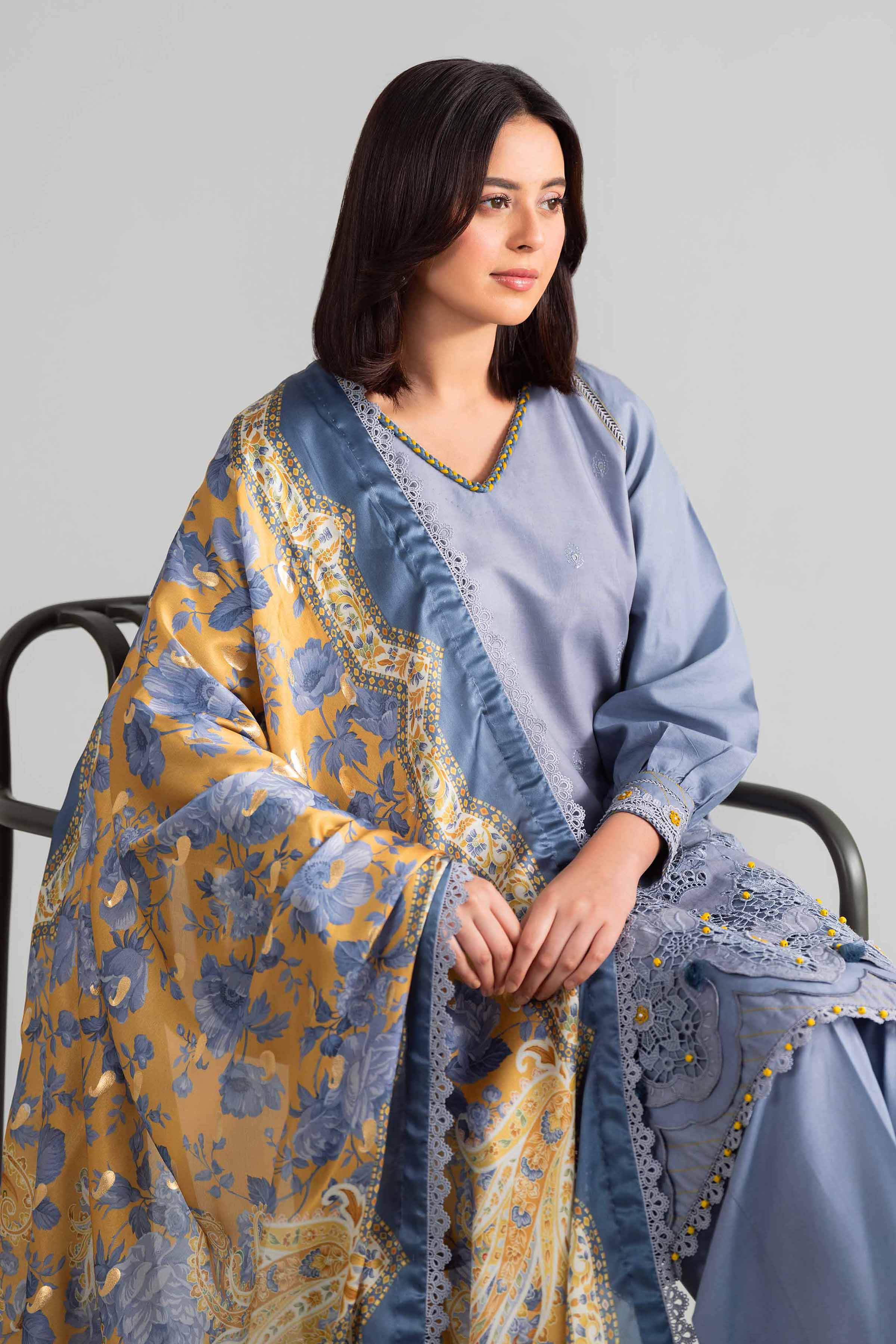 3 Piece - Digital Printed Embroidered Suit - 42601920 for Women - Unstitched Collection | Nishat | Shop Online