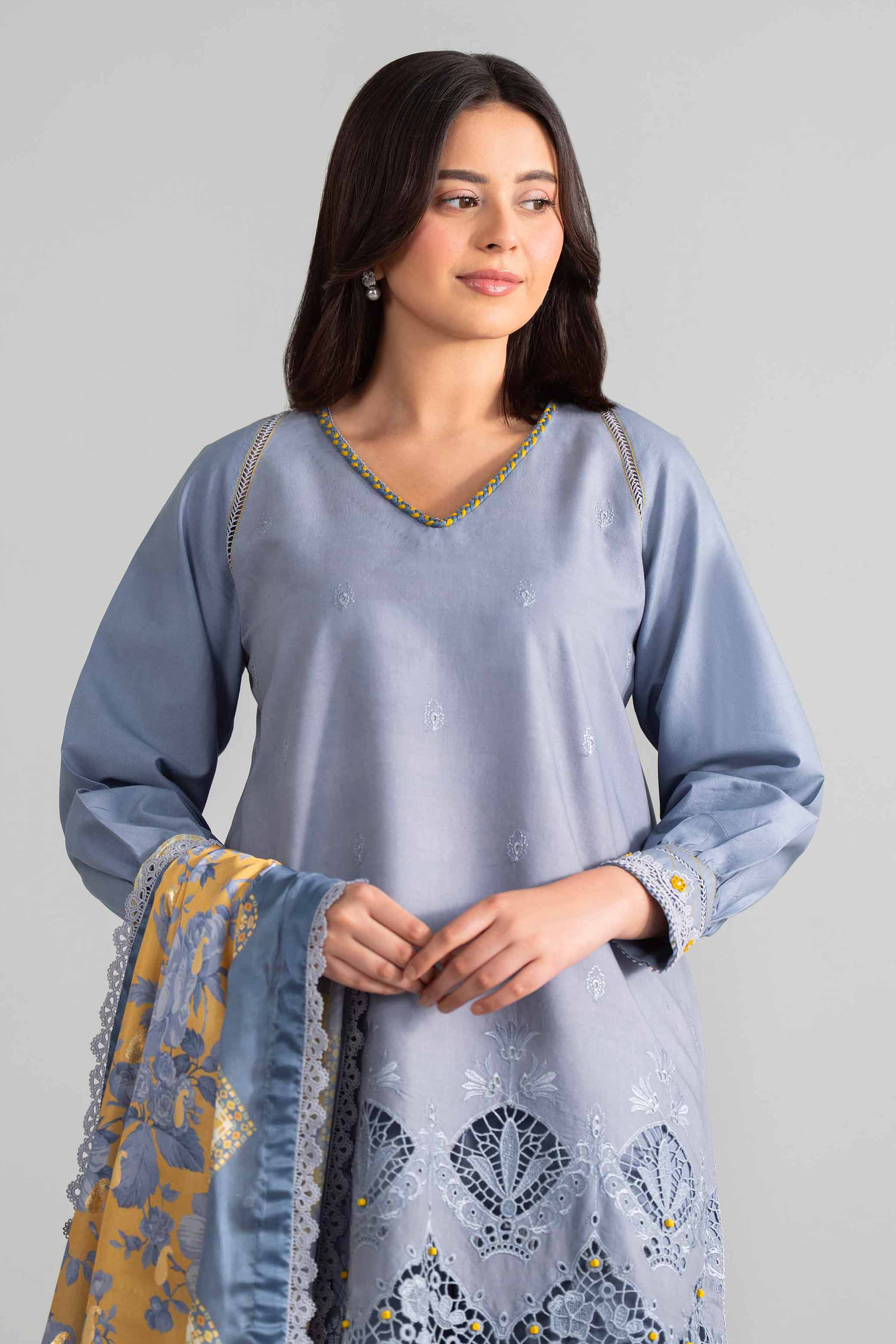 3 Piece - Digital Printed Embroidered Suit - 42601920 for Women - Unstitched Collection | Nishat | Shop Online