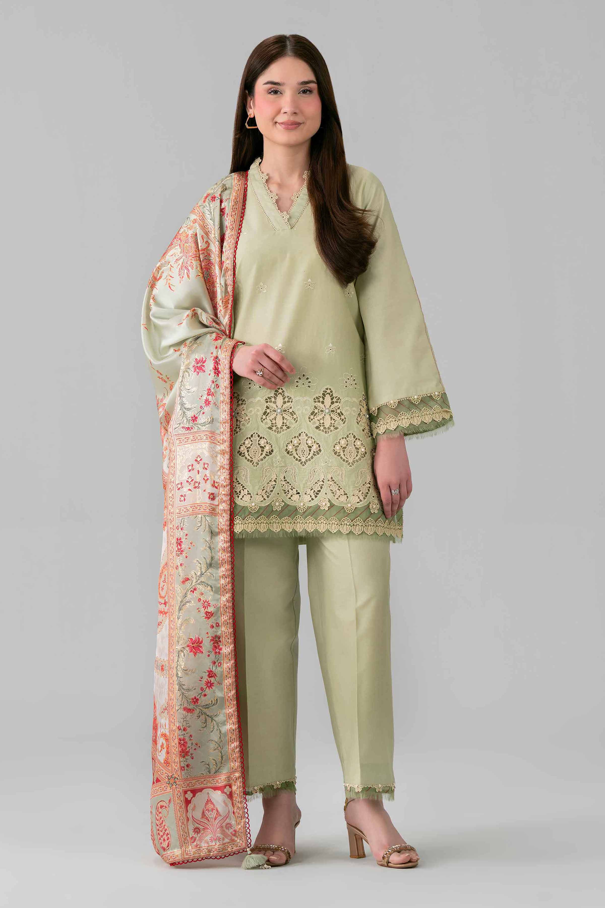 3 Piece - Digital Printed Embroidered Suit - 42601921 for Women - Unstitched Collection | Nishat | Shop Online