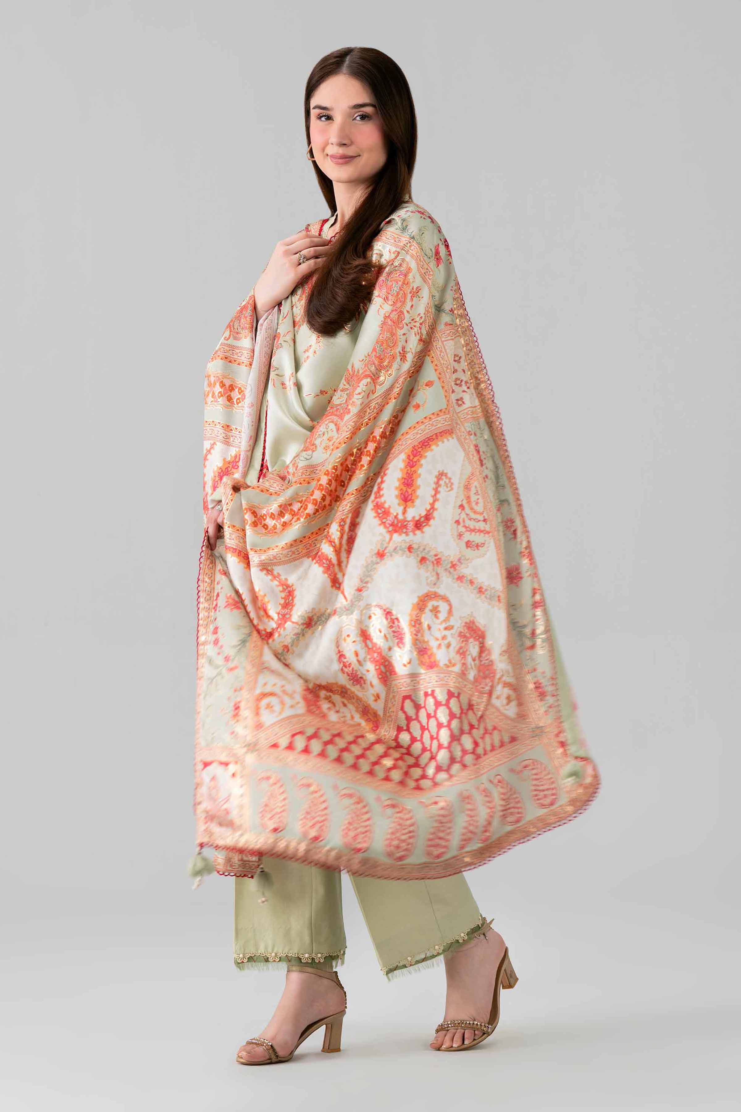 3 Piece - Digital Printed Embroidered Suit - 42601921 for Women - Unstitched Collection | Nishat | Shop Online
