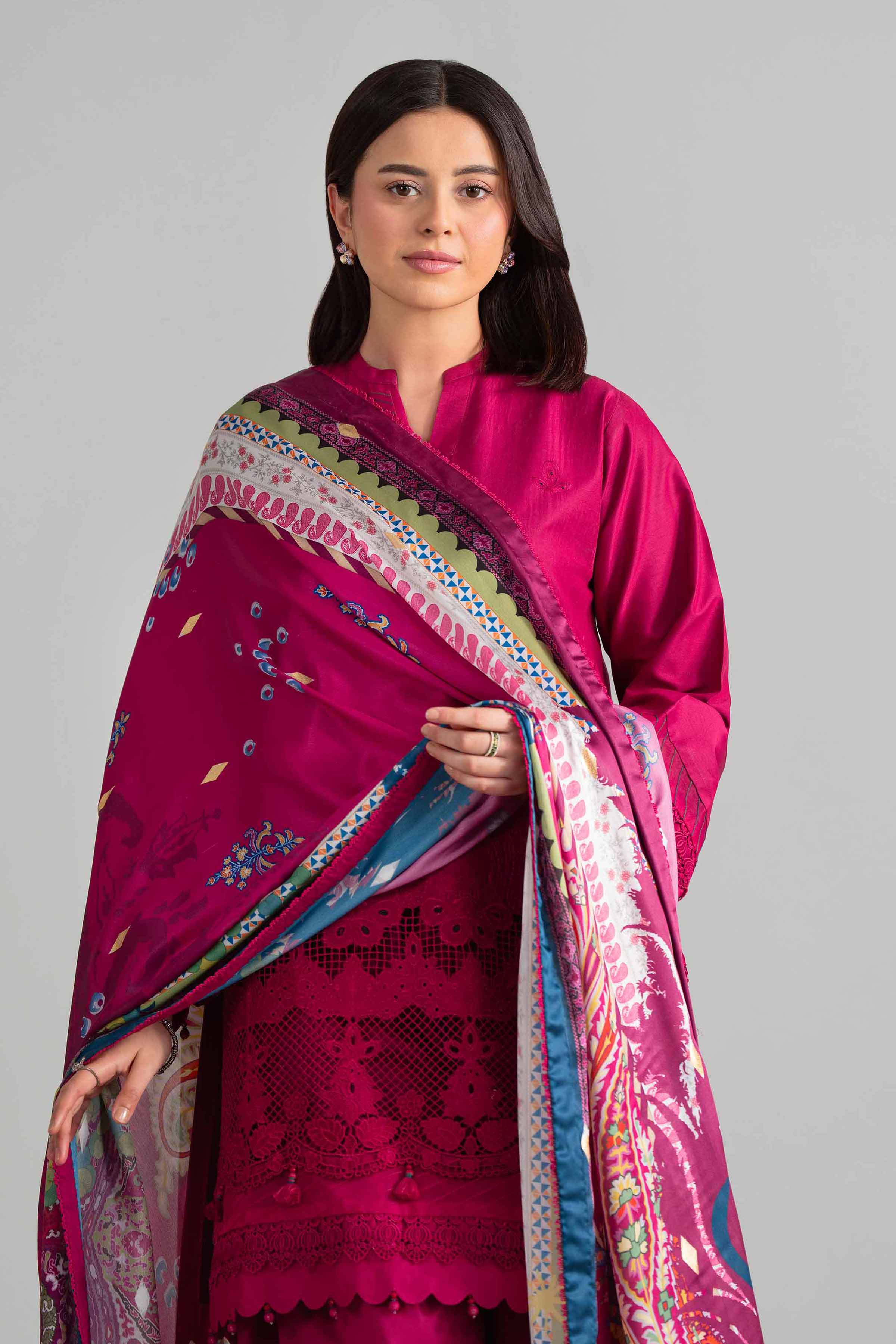 3 Piece - Digital Printed Embroidered Suit - 42601922 for Women - Unstitched Collection | Nishat | Shop Online
