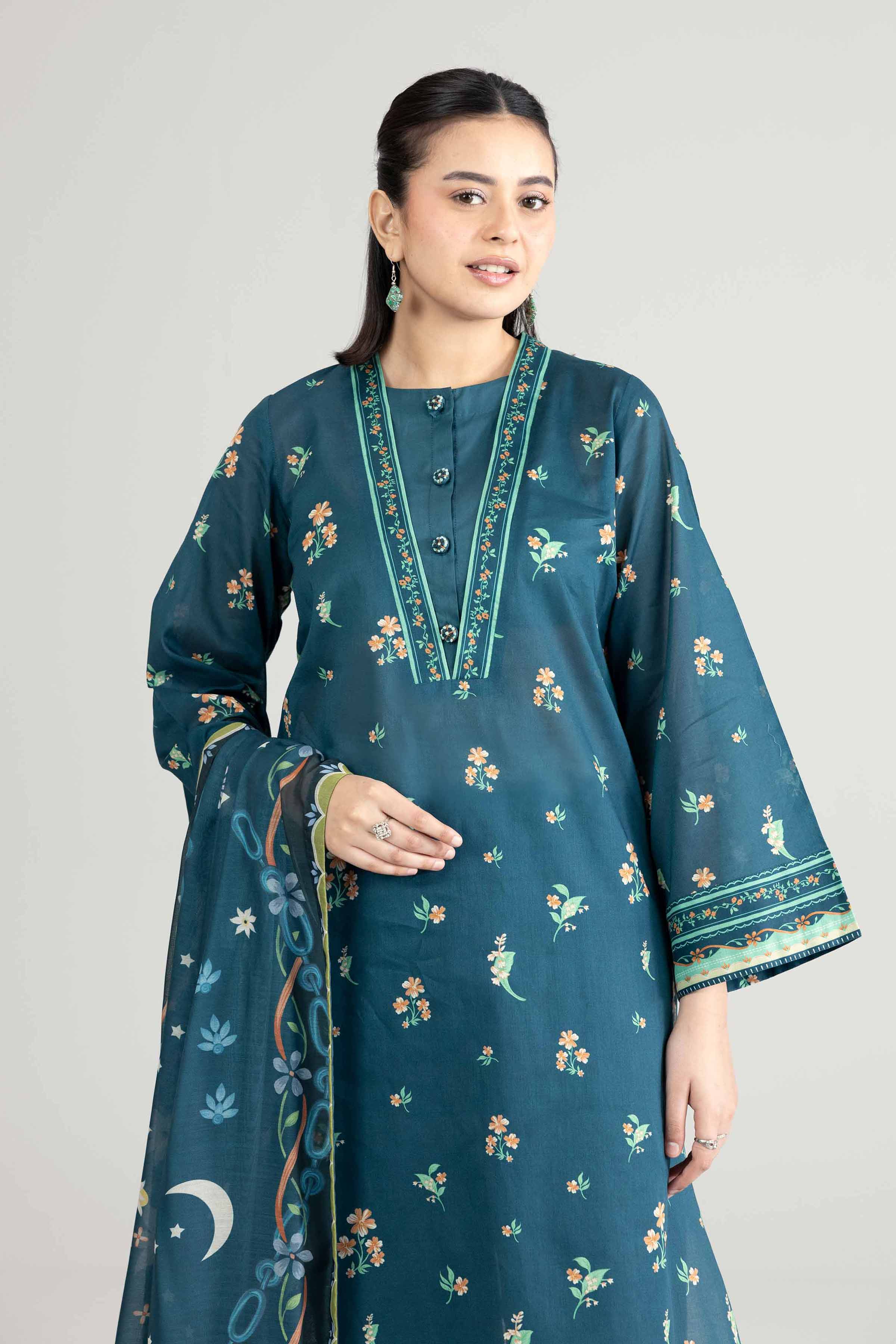 2 Piece - Printed Suit - 42601924 for Women - Unstitched Collection | Nishat | Shop Online