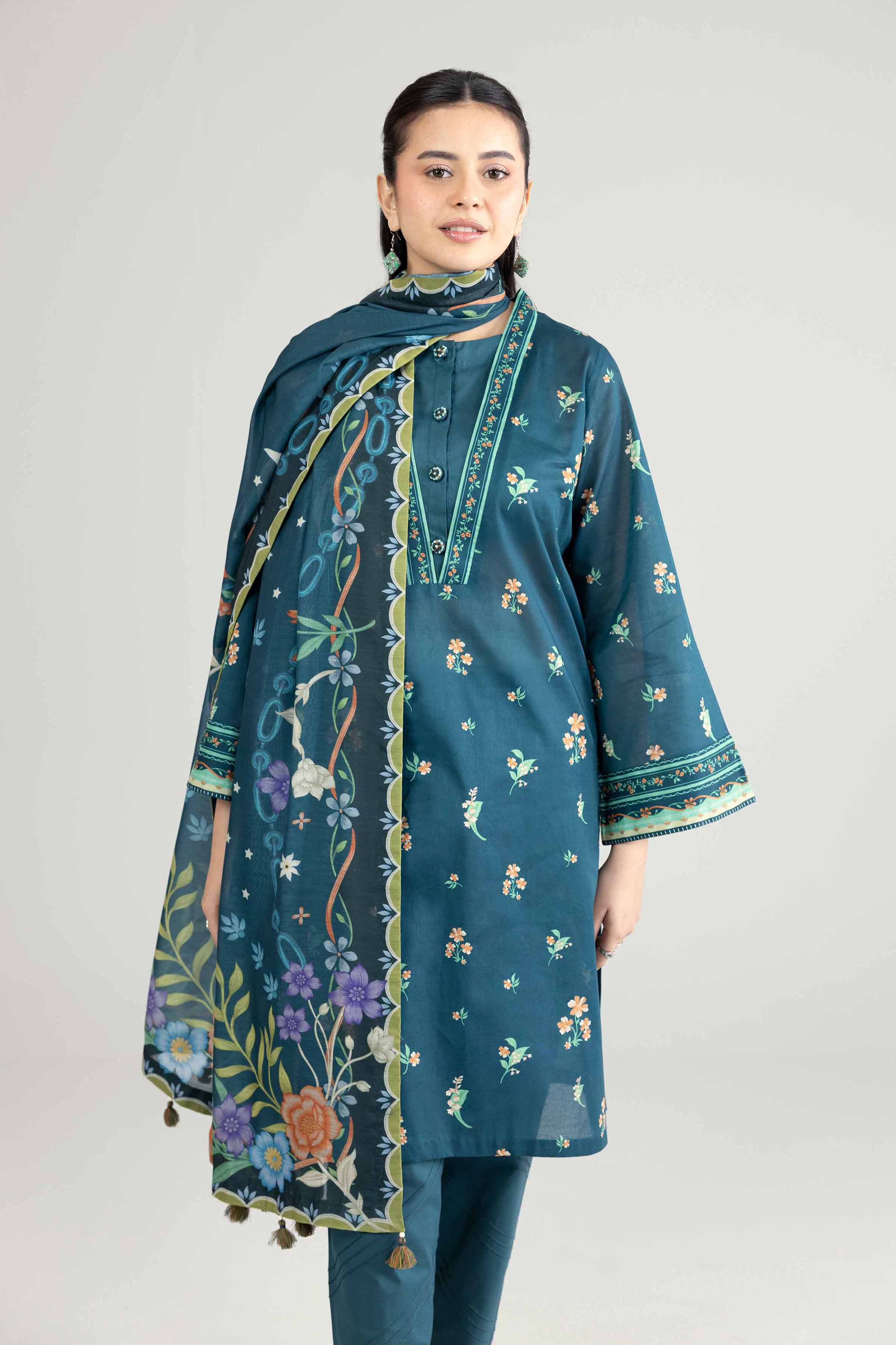 2 Piece - Printed Suit - 42601924 for Women - Unstitched Collection | Nishat | Shop Online