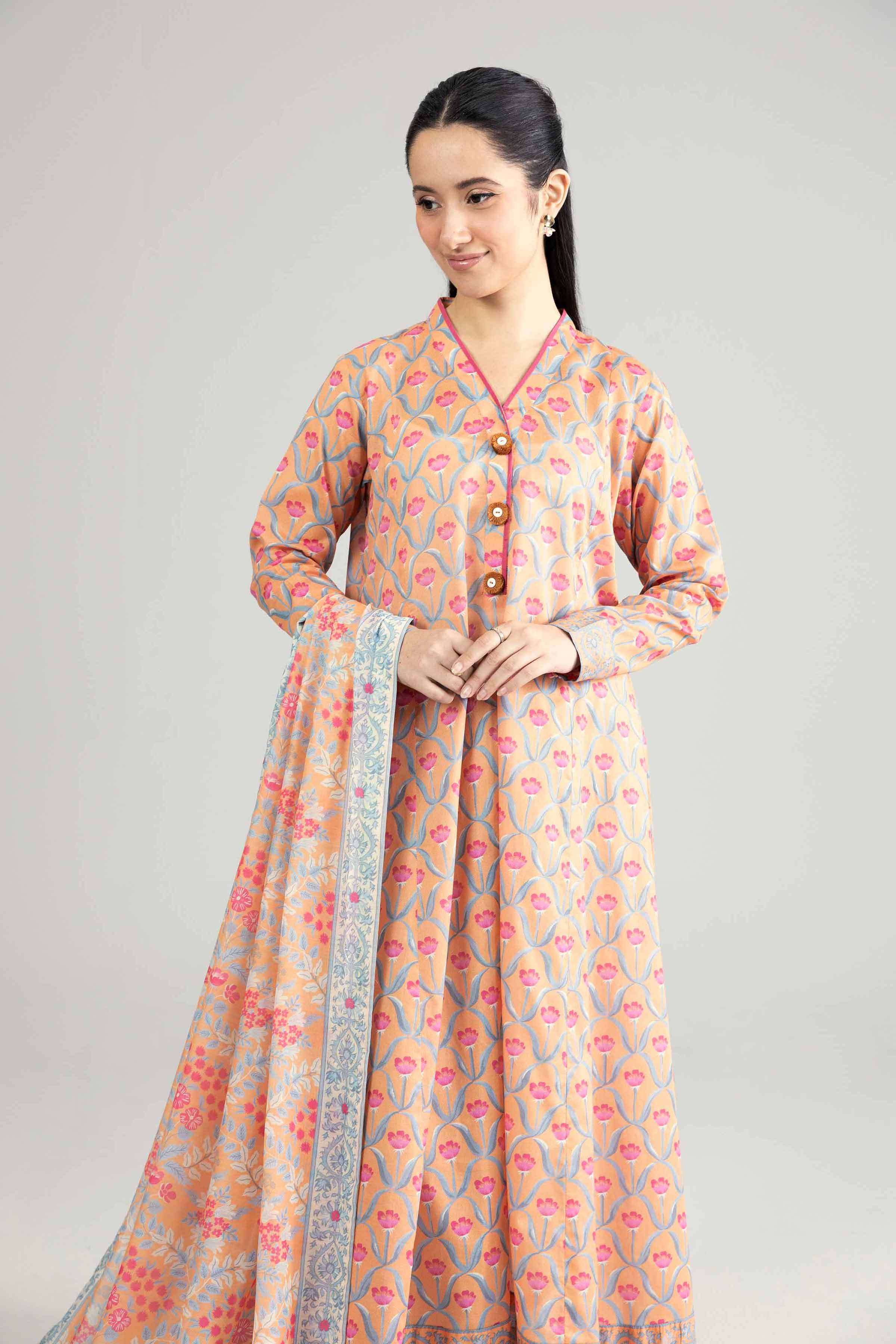 2 Piece - Printed Suit - 42601927 for Women - Unstitched Collection | Nishat | Shop Online