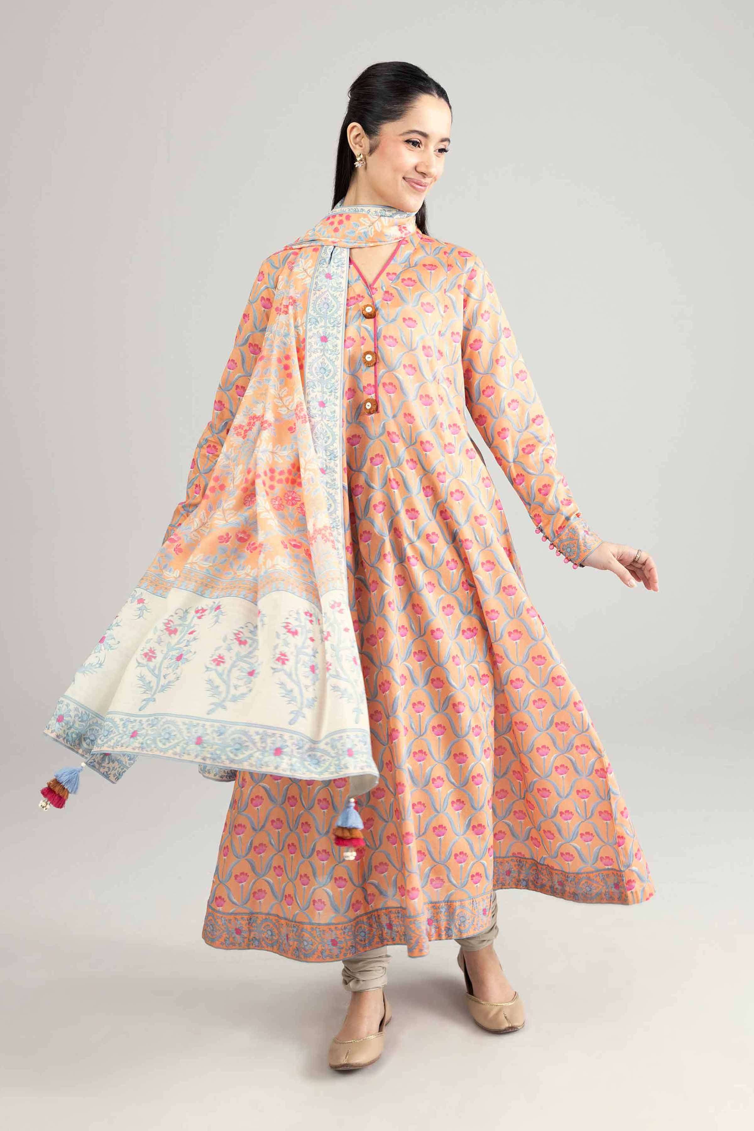 2 Piece - Printed Suit - 42601927 for Women - Unstitched Collection | Nishat | Shop Online