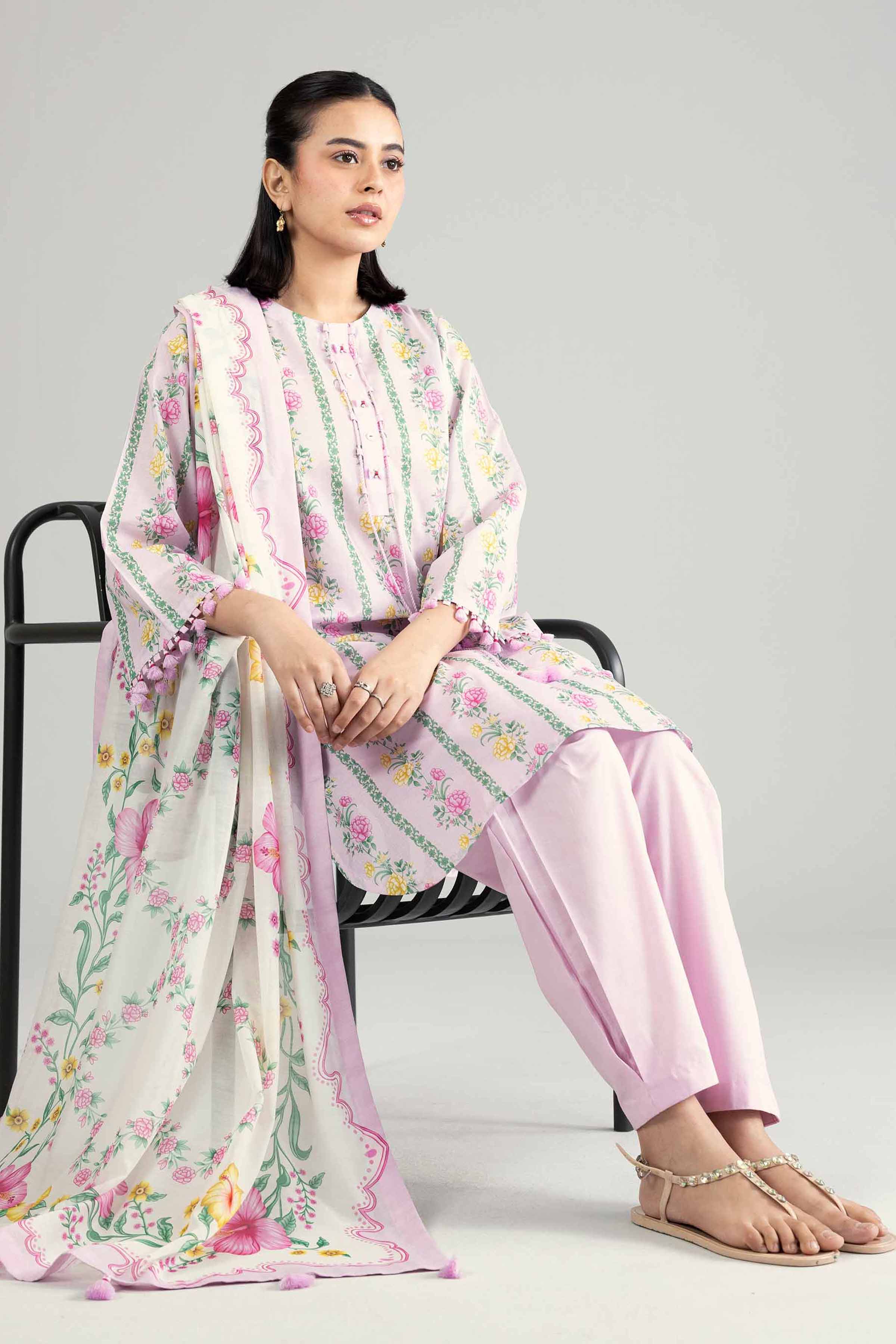 2 Piece - Printed Suit - 42601928 for Women - Unstitched Collection | Nishat | Shop Online