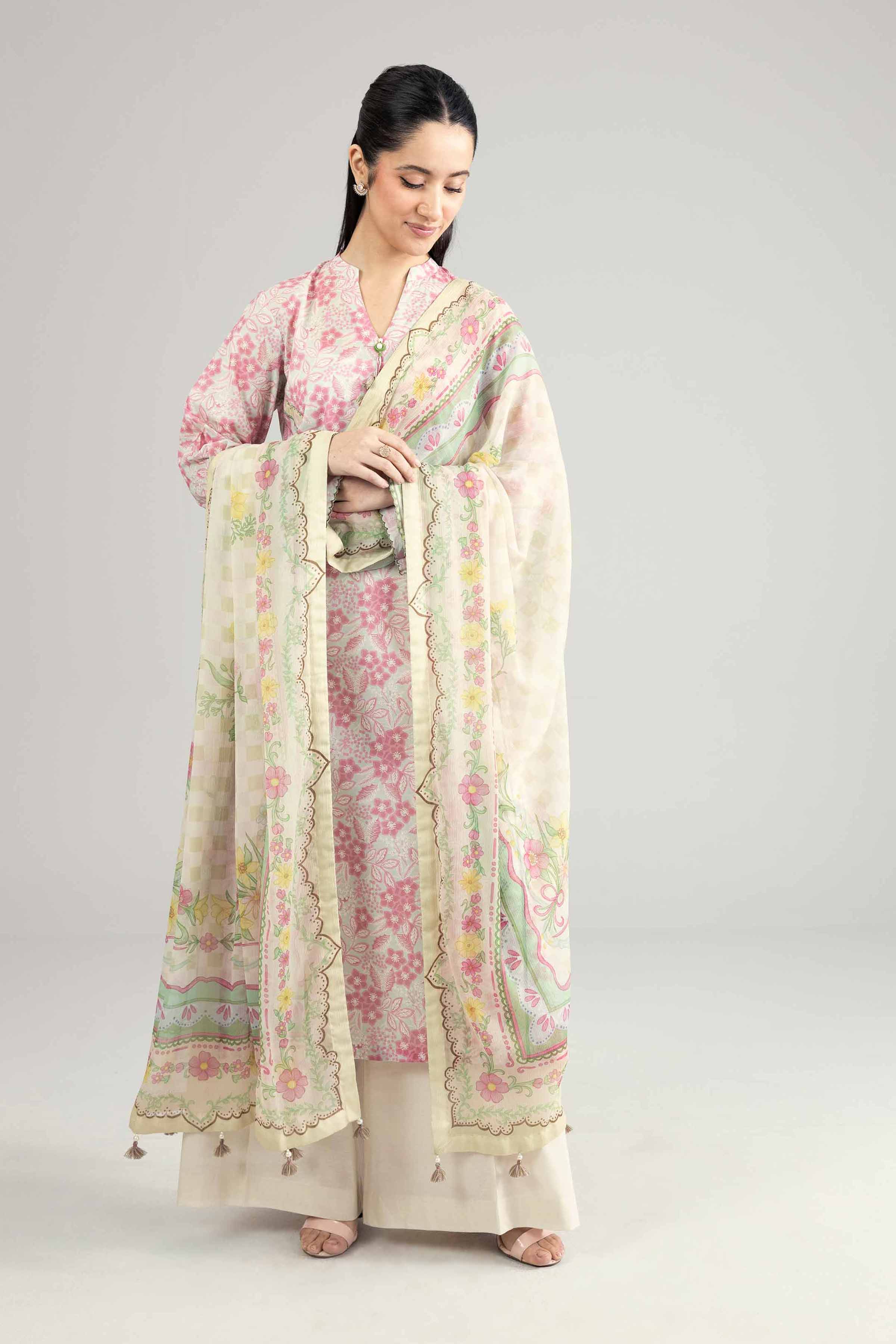 2 Piece - Printed Suit - 42601929 for Women - Unstitched Collection | Nishat | Shop Online