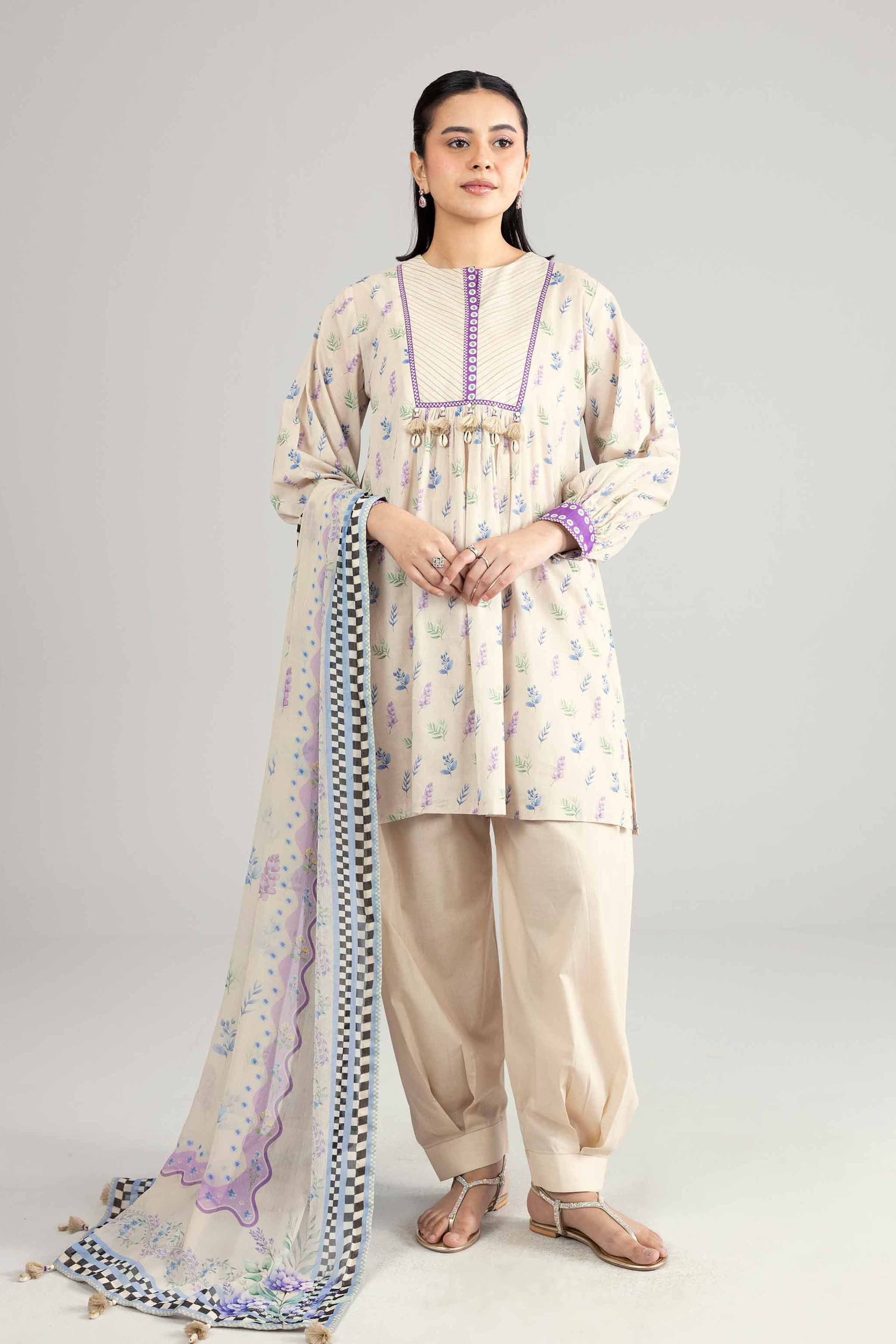 2 Piece - Printed Suit - 42601930 for Women - Unstitched Collection | Nishat | Shop Online