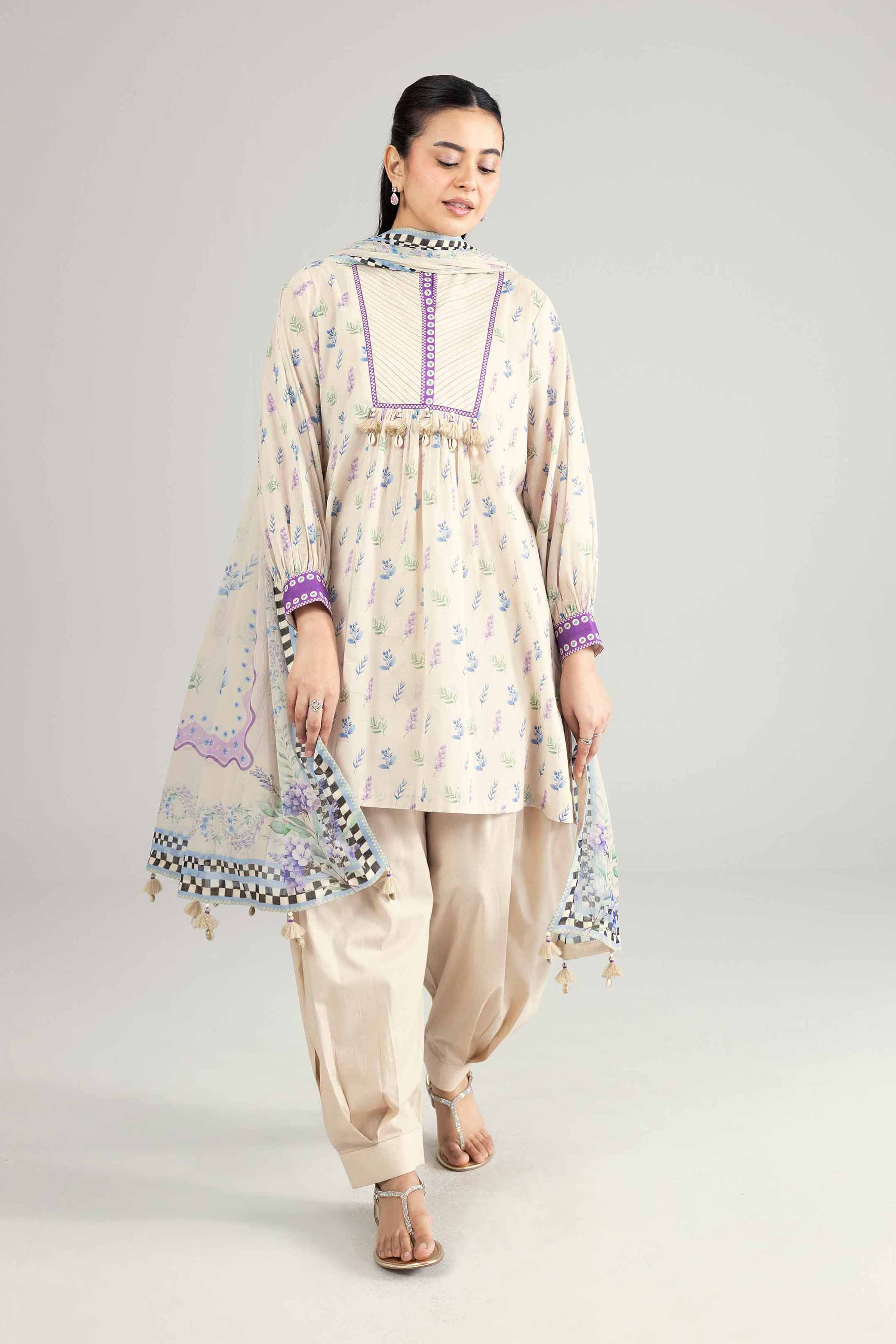 2 Piece - Printed Suit - 42601930 for Women - Unstitched Collection | Nishat | Shop Online